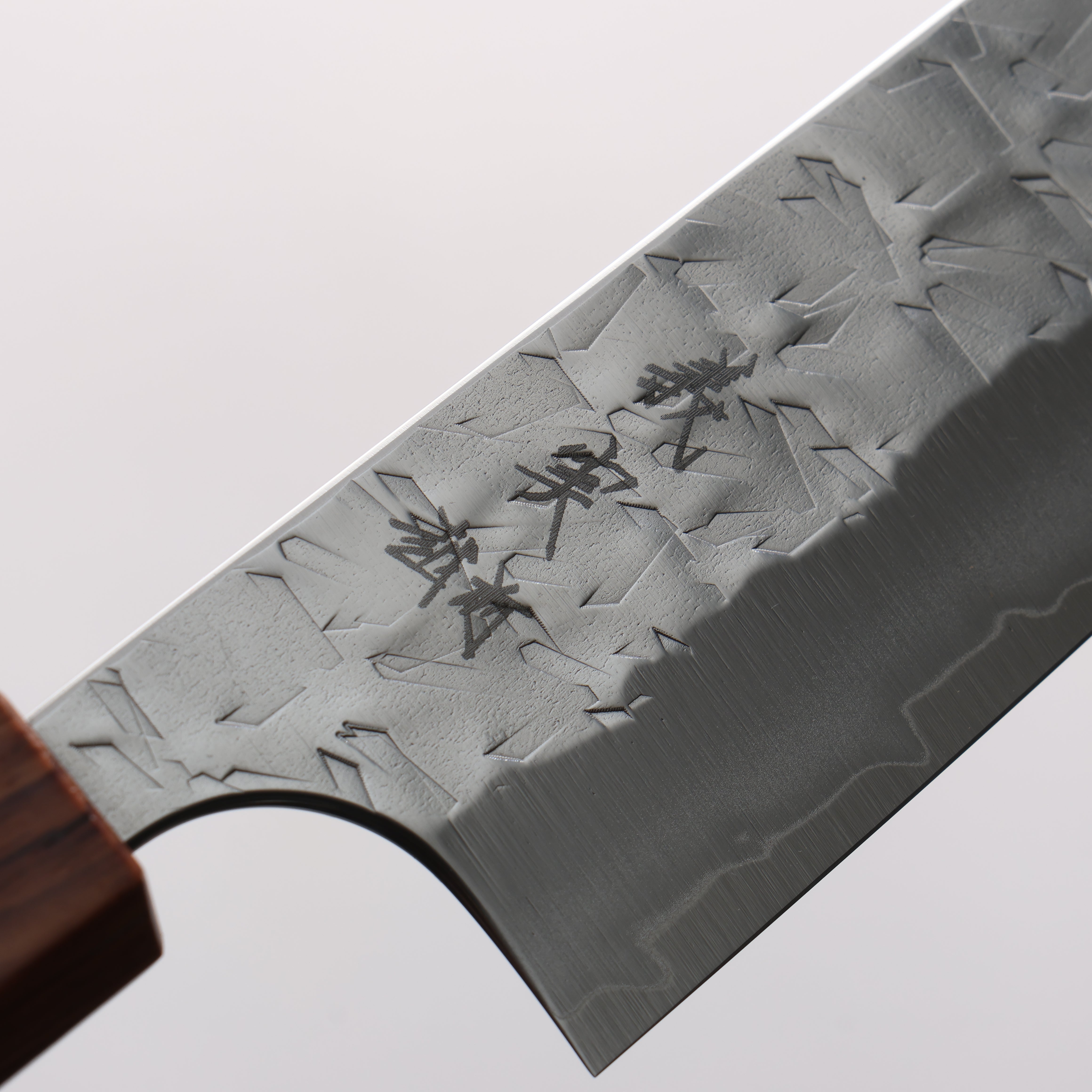 Yoshimi Kato Hyo SG2 Hammered Small Bunka 130mm Shitan & Red Turquoise Handle - Seisuke Knife