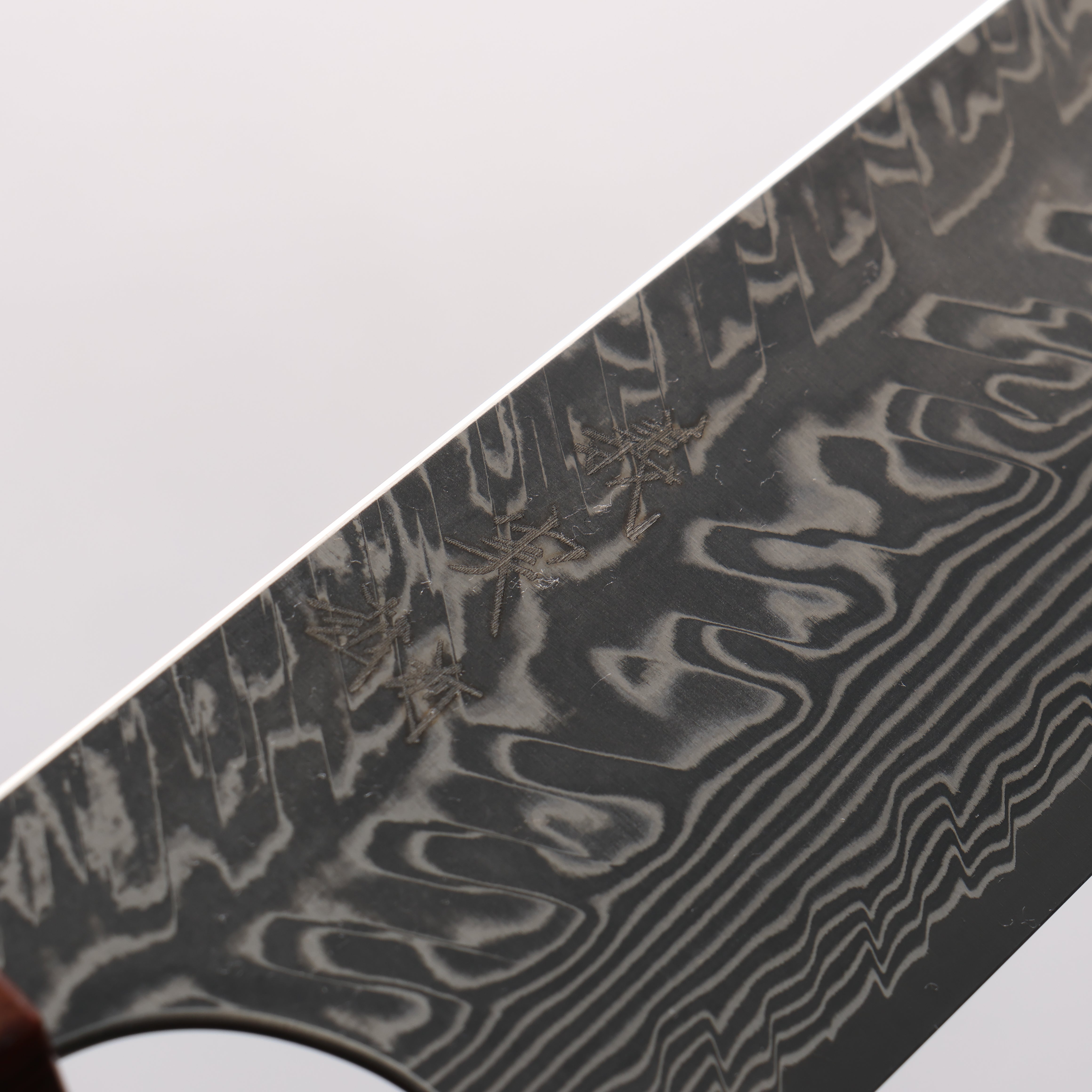Yoshimi Kato SG2 Black Damascus Bunka 170mm Rosewood (White Turquoise Ring) Handle - Seisuke Knife