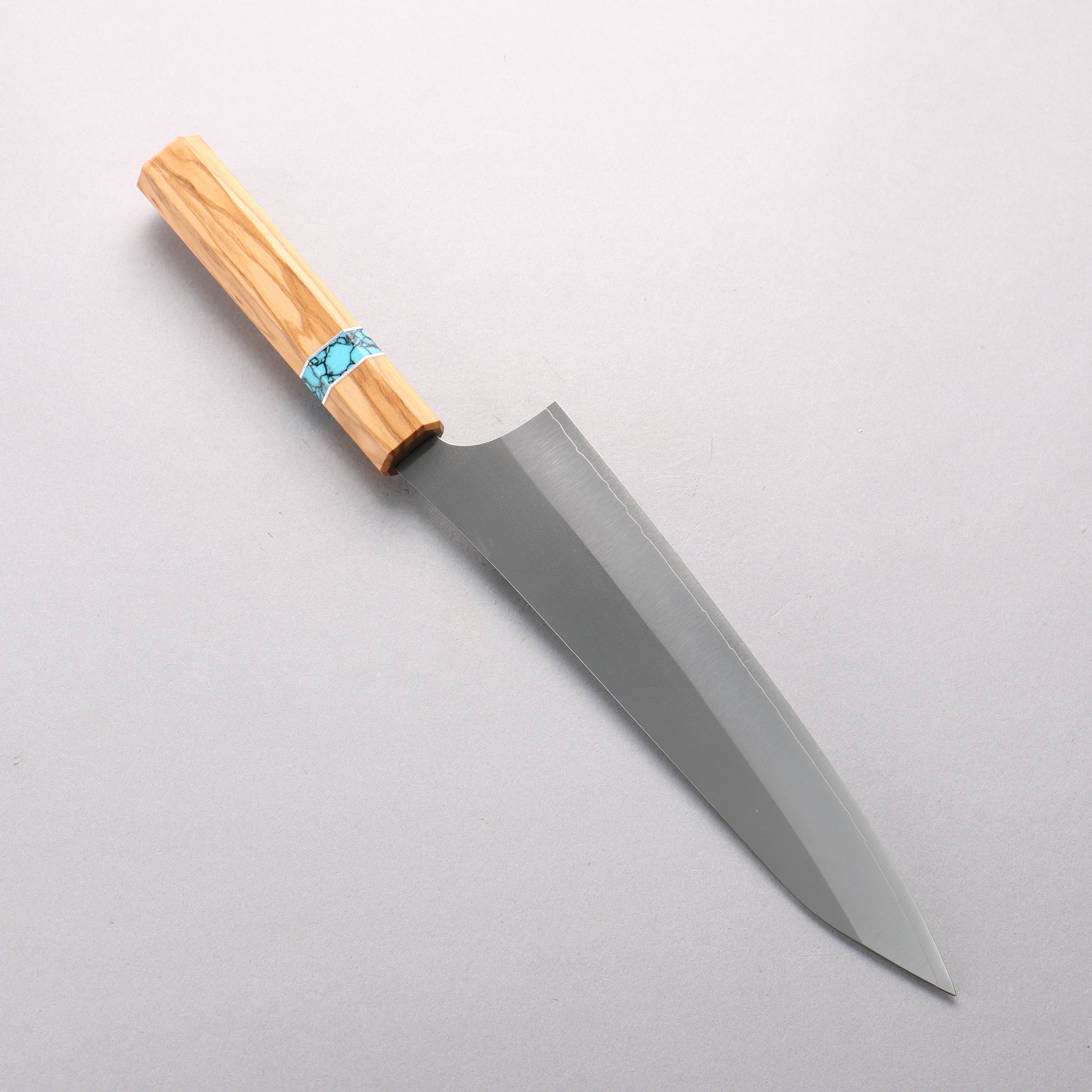 Yu Kurosaki New Gekko VG-XEOS Gyuto 210mm Olive Tree(Turquoise Ring) Handle - Seisuke Knife