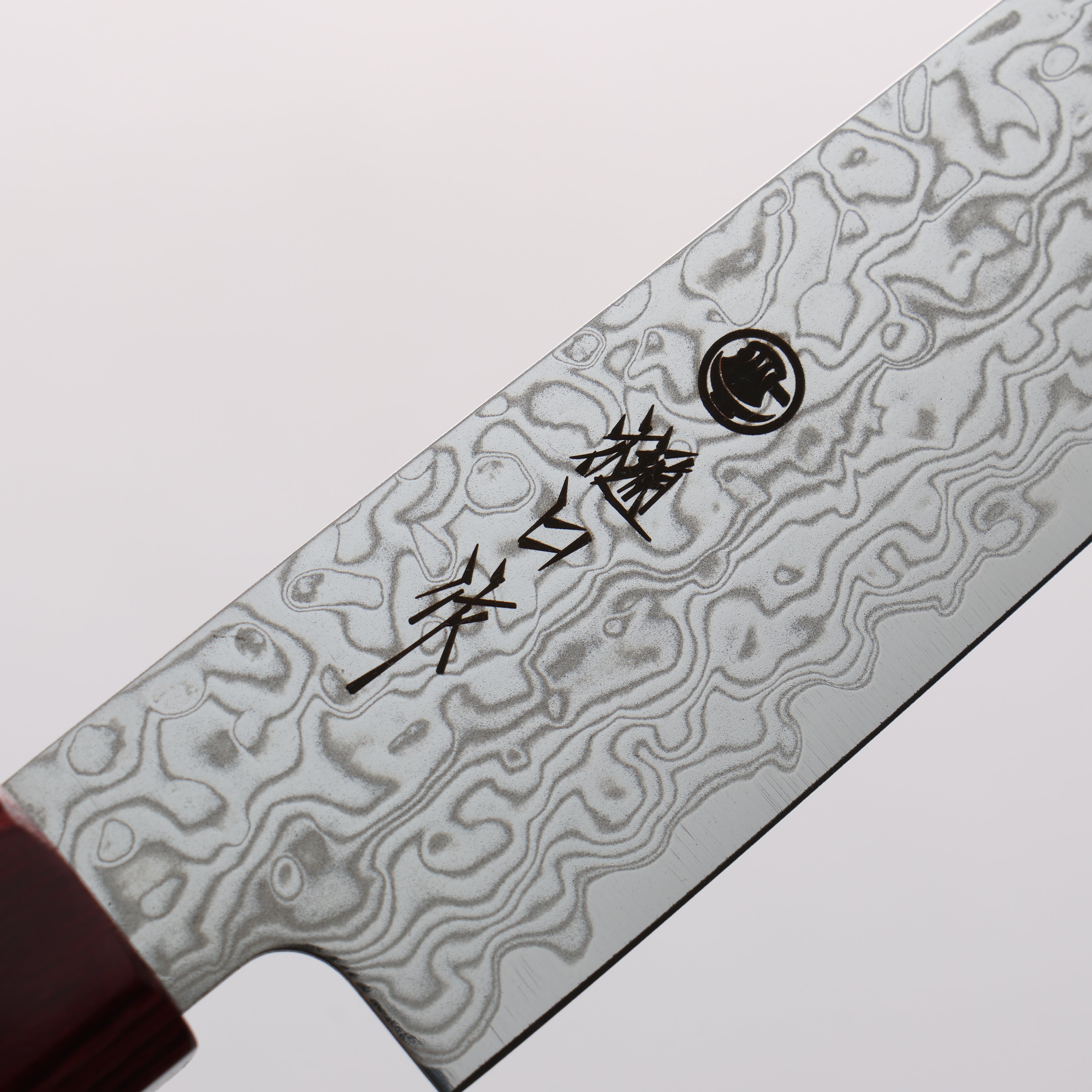 Higuchi SG2 Damascus Migaki Petty-Utility 150mm Red Pakkawood Handle - Seisuke Knife