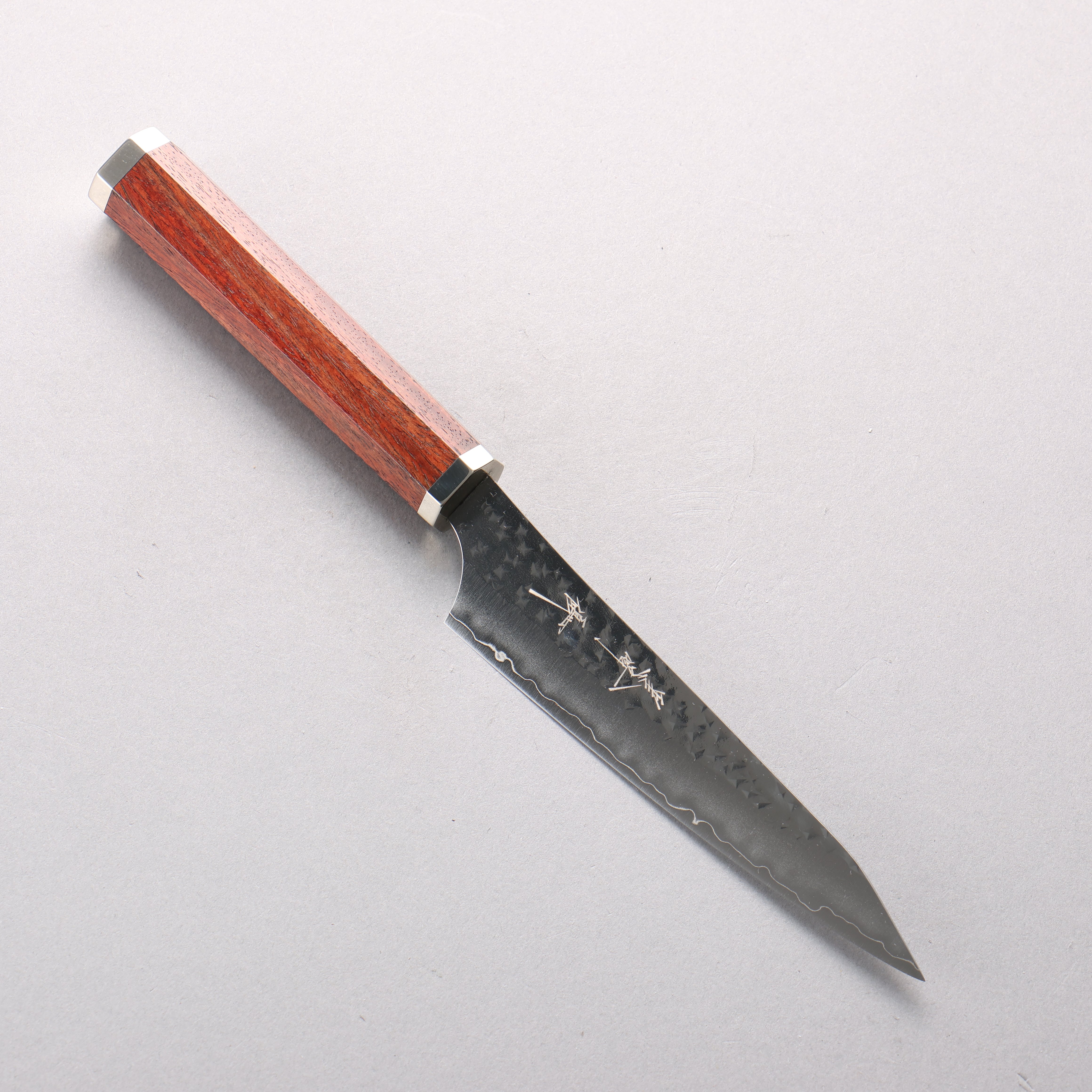 Yu Kurosaki Senko Ei SG2 Hammered Petty-Utility 130mm Bloodwood & Steel Handle - Seisuke Knife