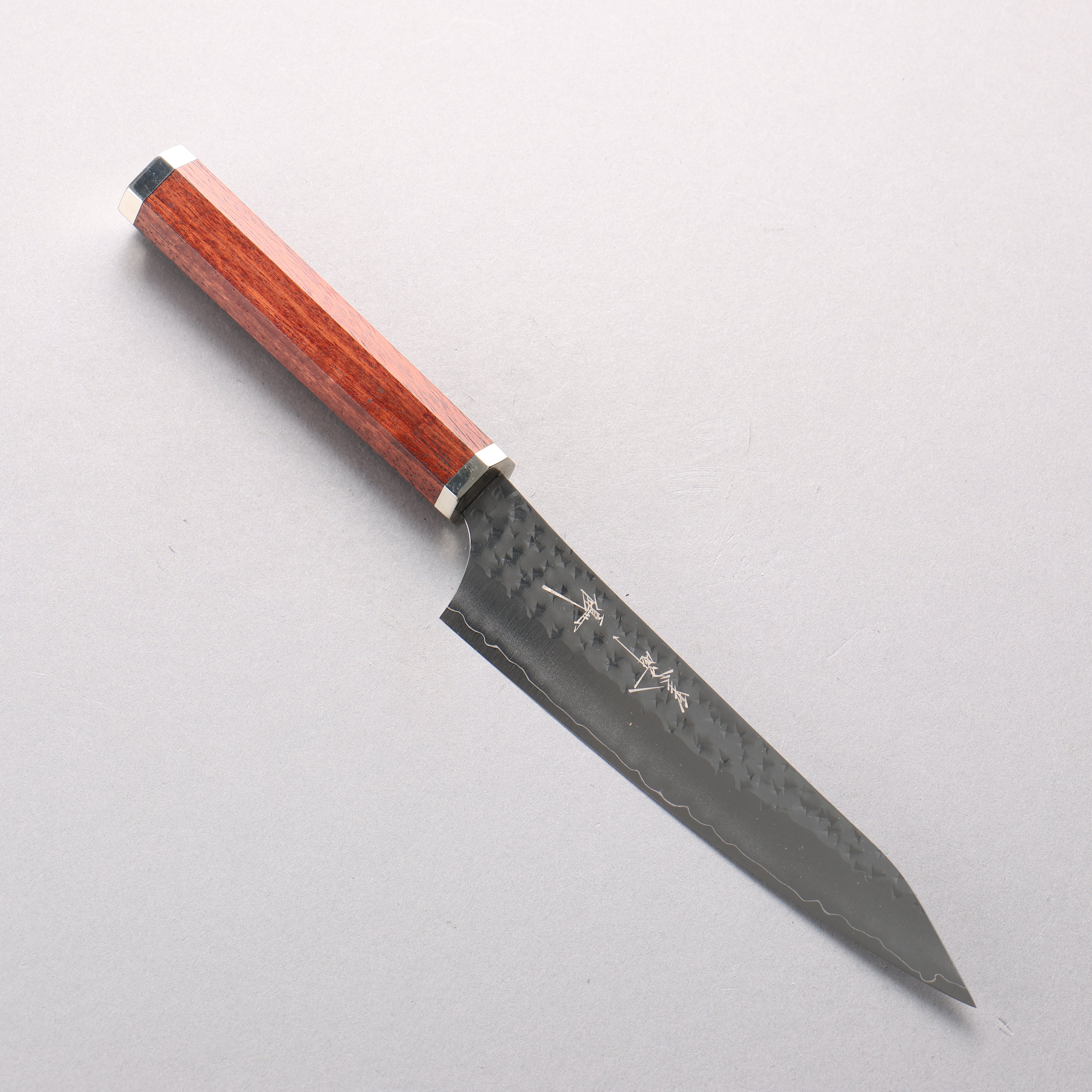 Yu Kurosaki Senko Ei SG2 Hammered Petty-Utility 150mm Bloodwood & Steel Handle - Seisuke Knife