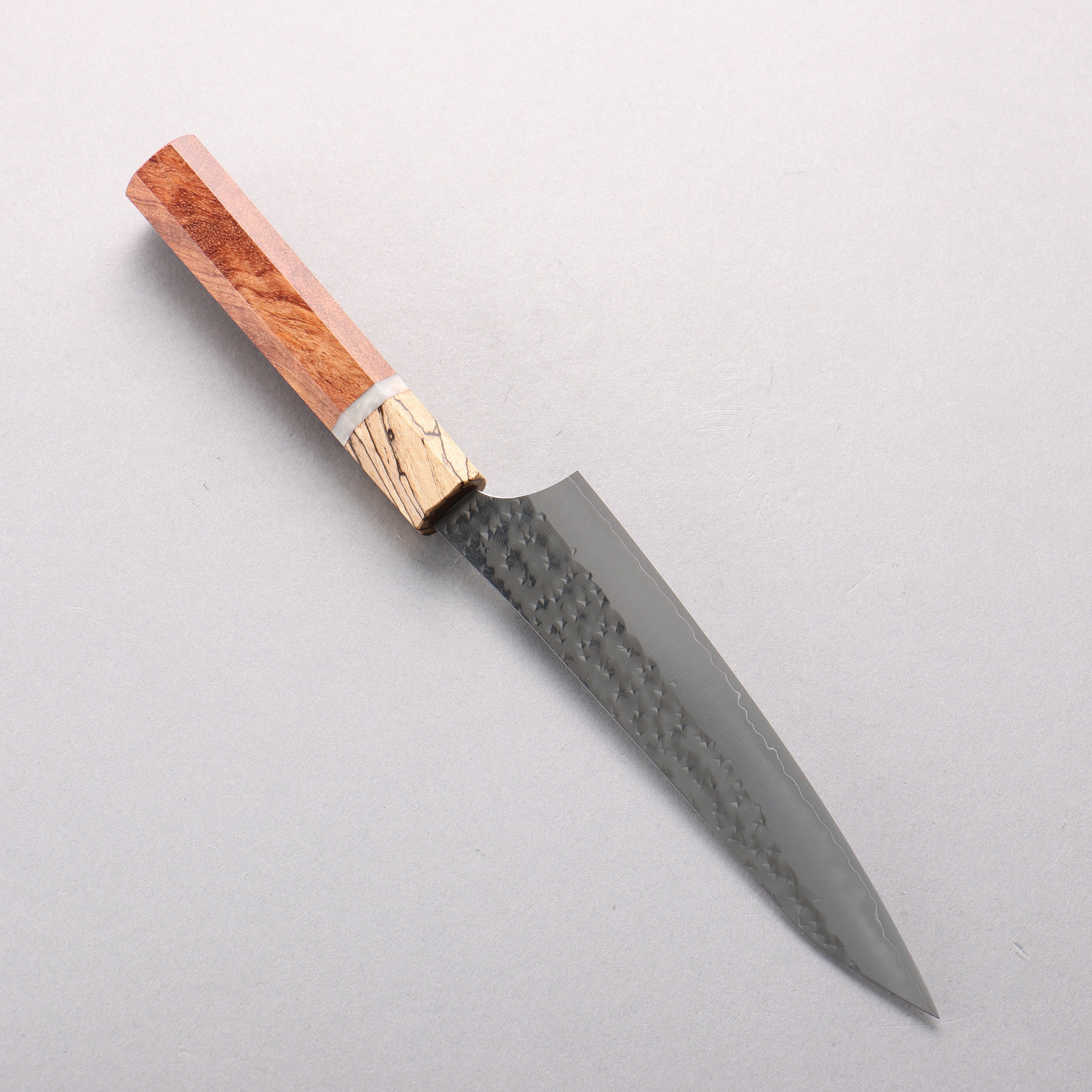 Yu Kurosaki Senko Ei SG2 Hammered Petty-Utility 150mm Brazilwood & Chinese Quince Handle - Seisuke Knife