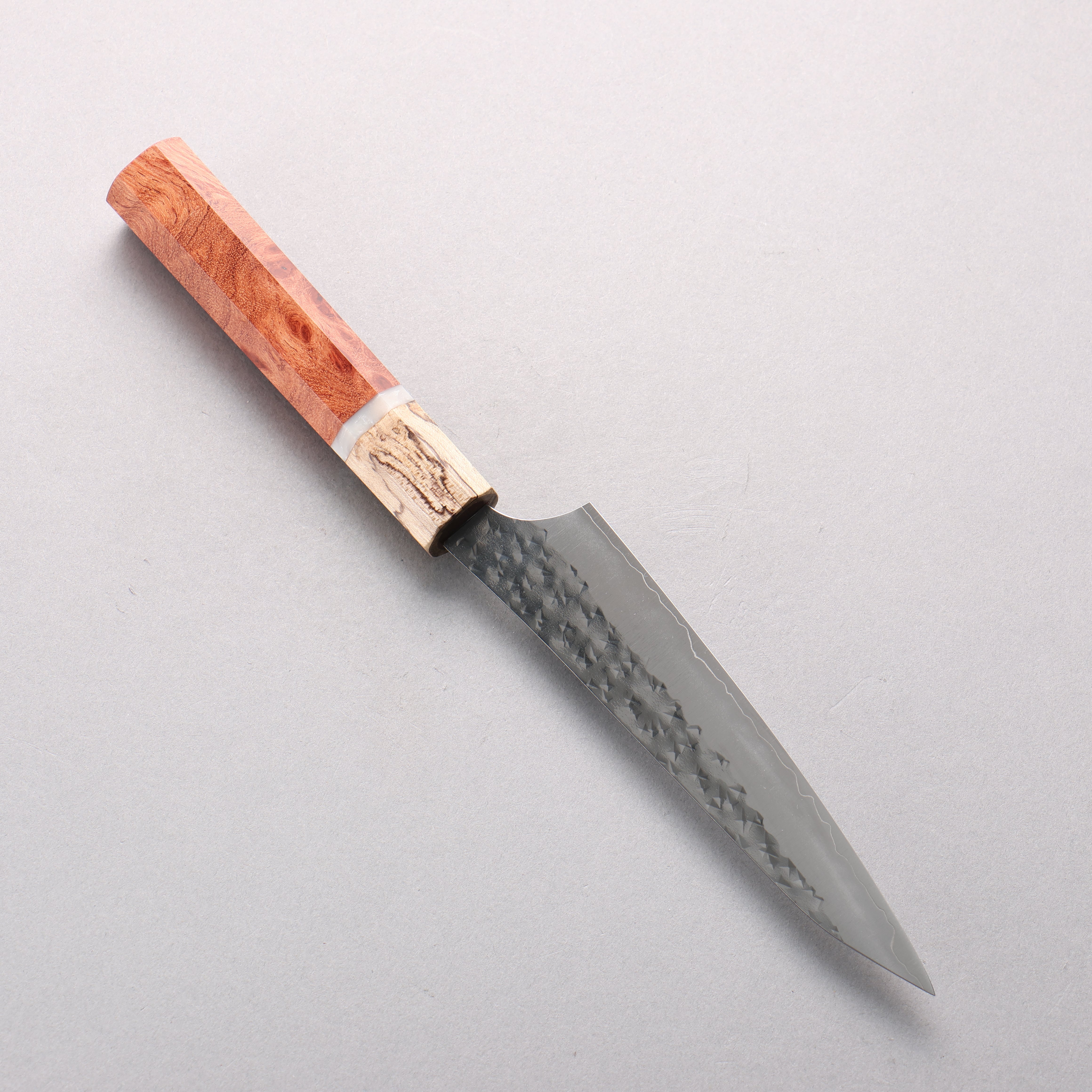 Yu Kurosaki Senko Ei SG2 Hammered Petty-Utility 130mm Brazilwood & Chinese Quince Handle - Seisuke Knife
