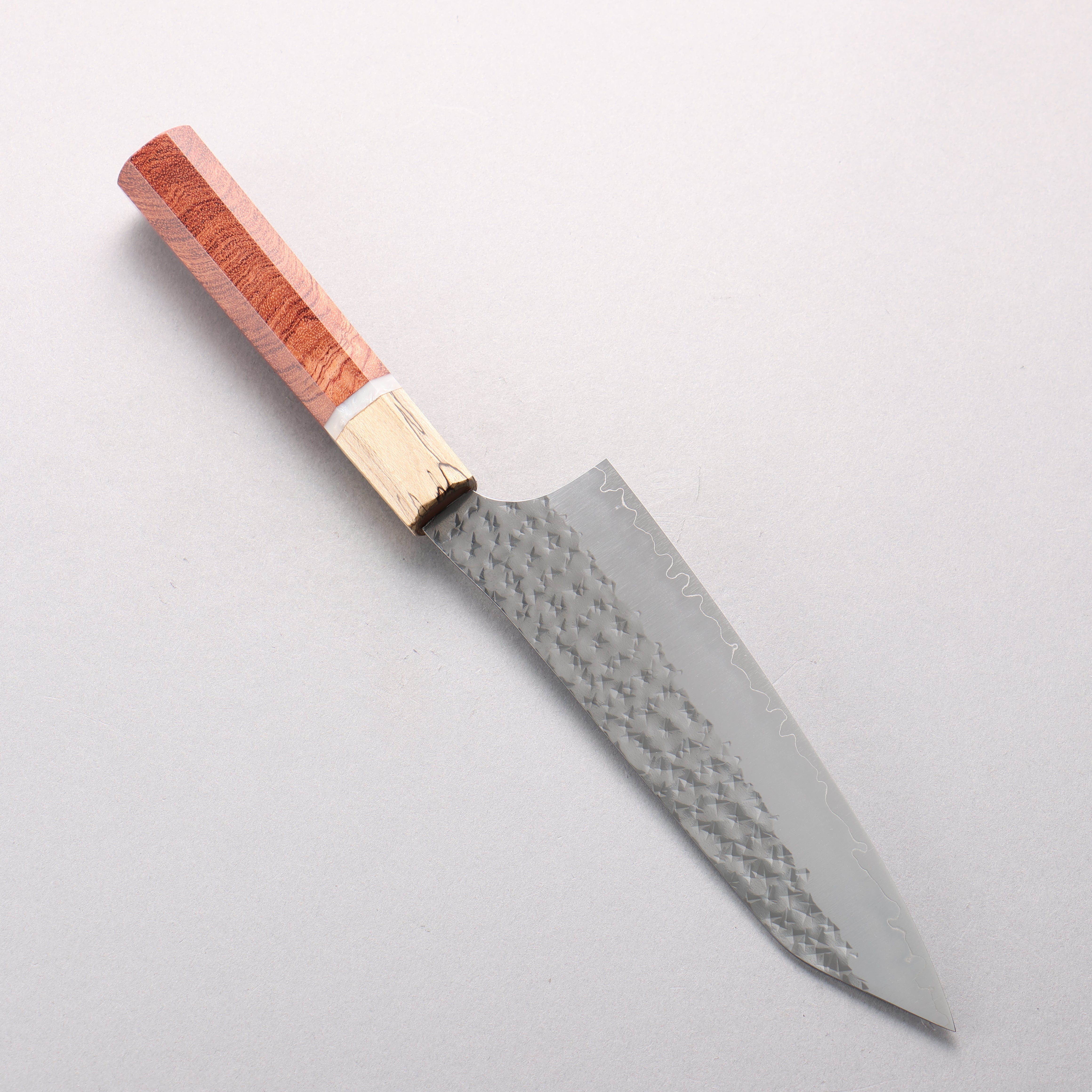 Yu Kurosaki Senko Ei SG2 Hammered Bunka 170mm Brazilwood with white ring (ferrule: Chinese Quince) Handle - Seisuke Knife