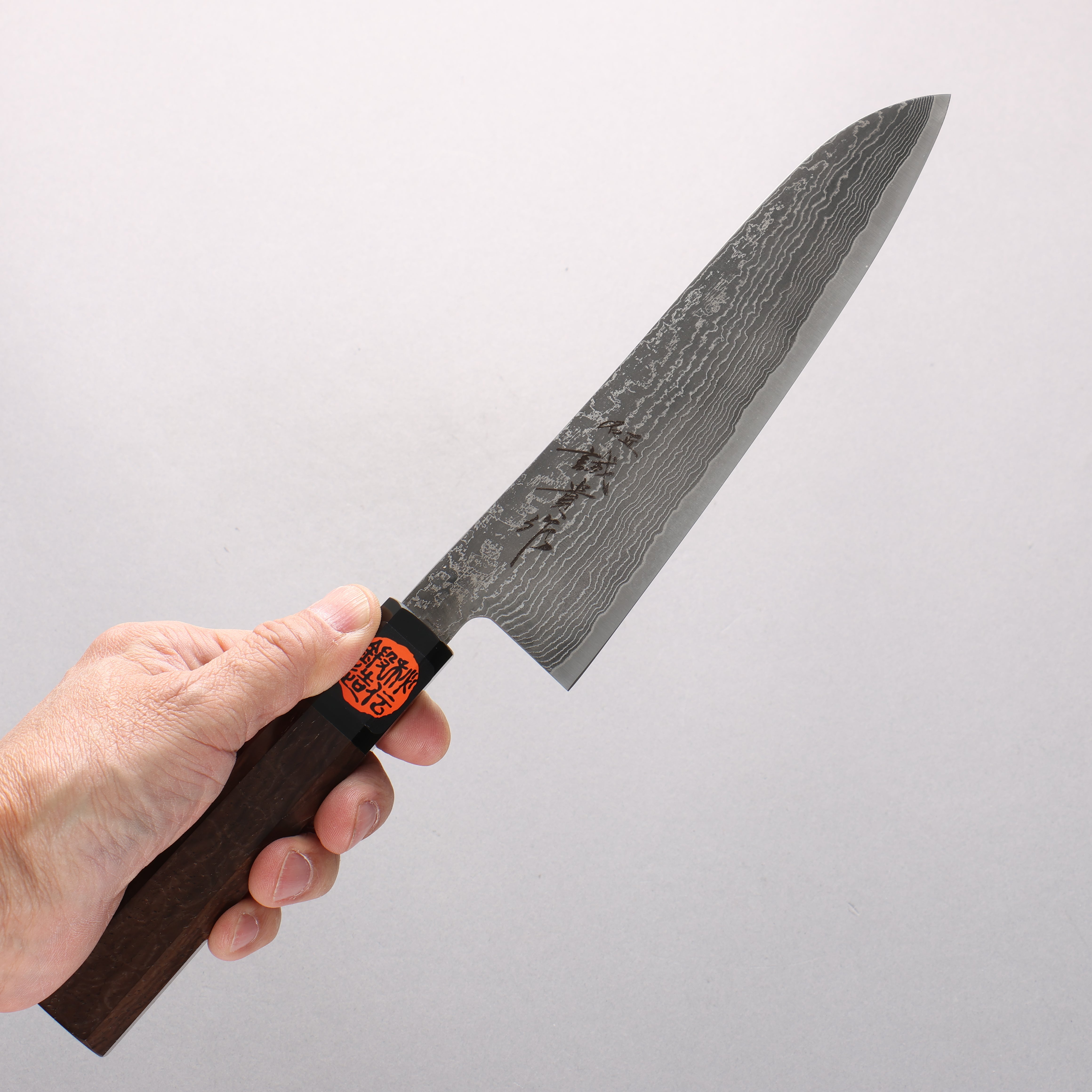 Shigeki Tanaka Harukaze SG2 Damascus Gyuto 180mm Walnut Handle - Seisuke Knife