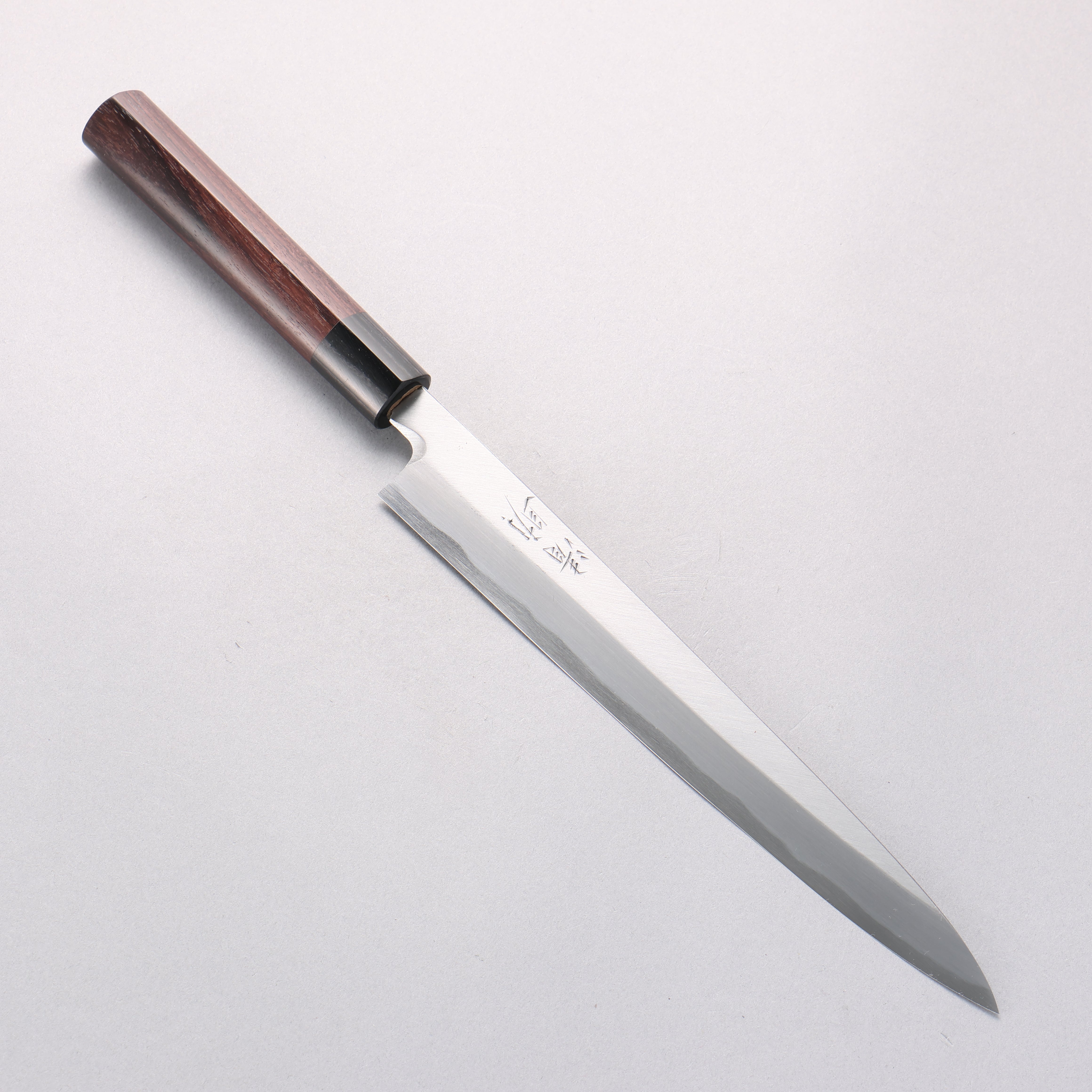 Seisuke Blue Steel Kasumitogi Yanagiba 240mm Rosewood Handle - Seisuke Knife