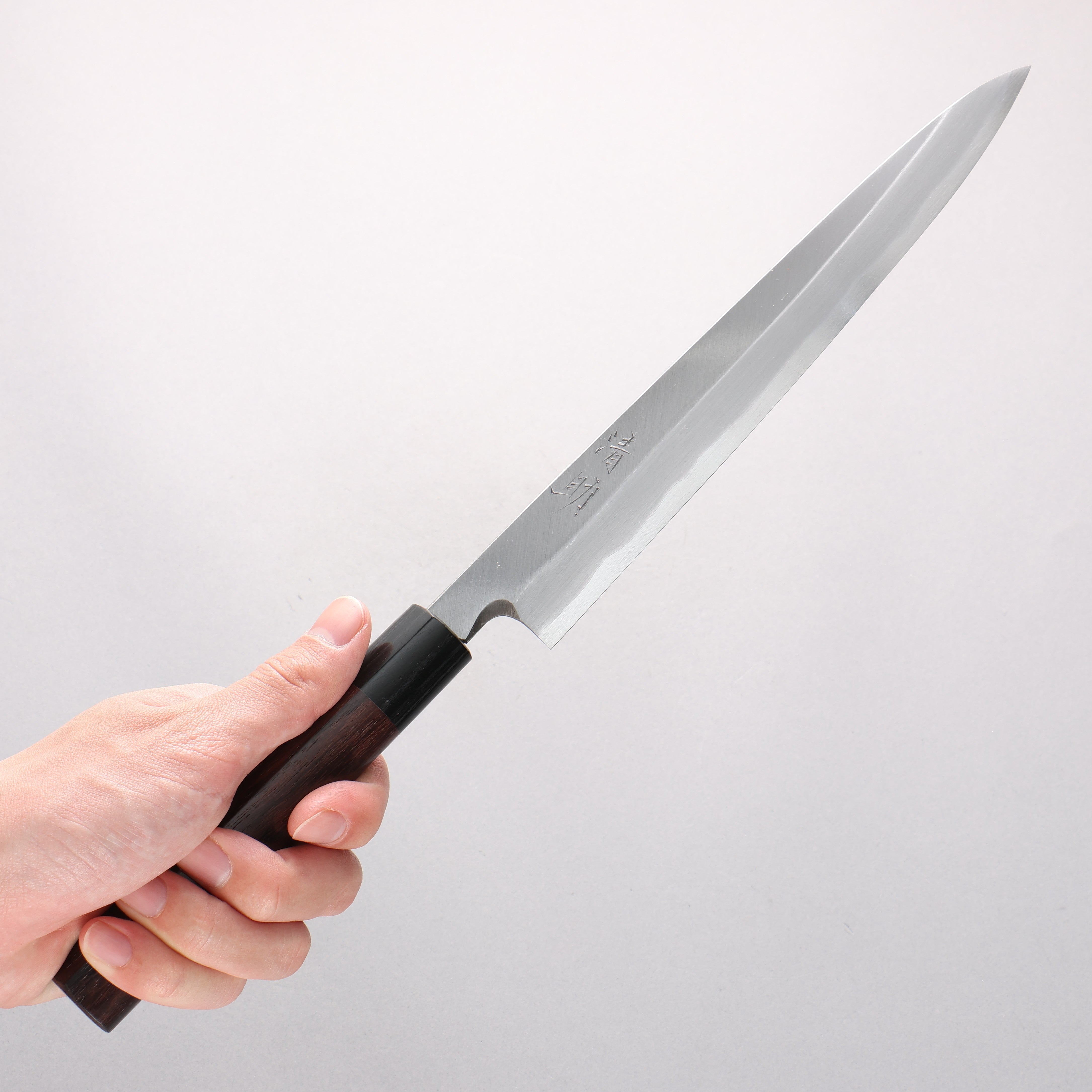 Seisuke Blue Steel Kasumitogi Yanagiba 240mm Rosewood Handle - Seisuke Knife