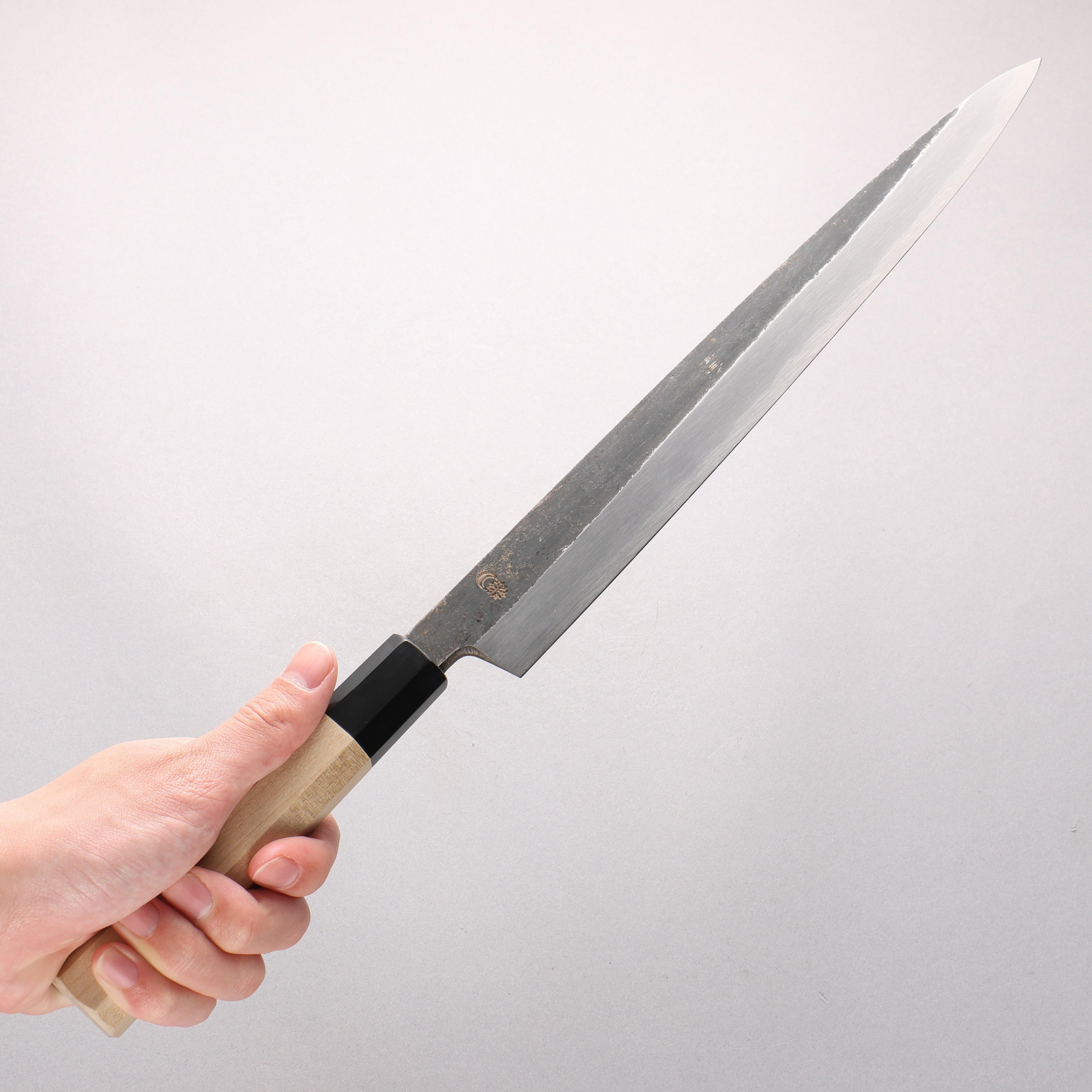 Kikuzuki White Steel No.2 Kurouchi Yanagiba 300mm Magnolia Handle - Seisuke Knife