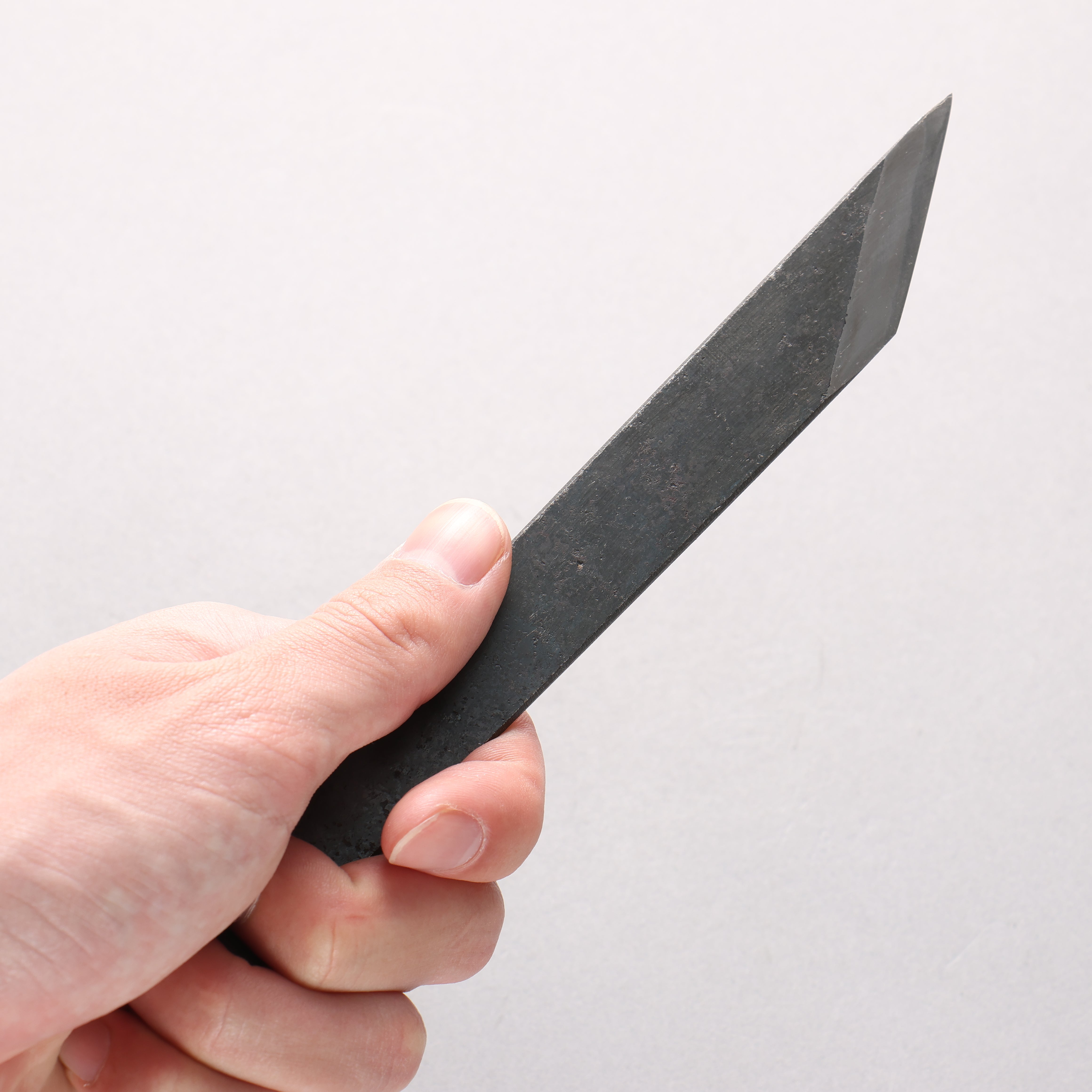 Minamoto Akitada Blue Steel Black Finished Kiridashi 21.6mm - Seisuke Knife