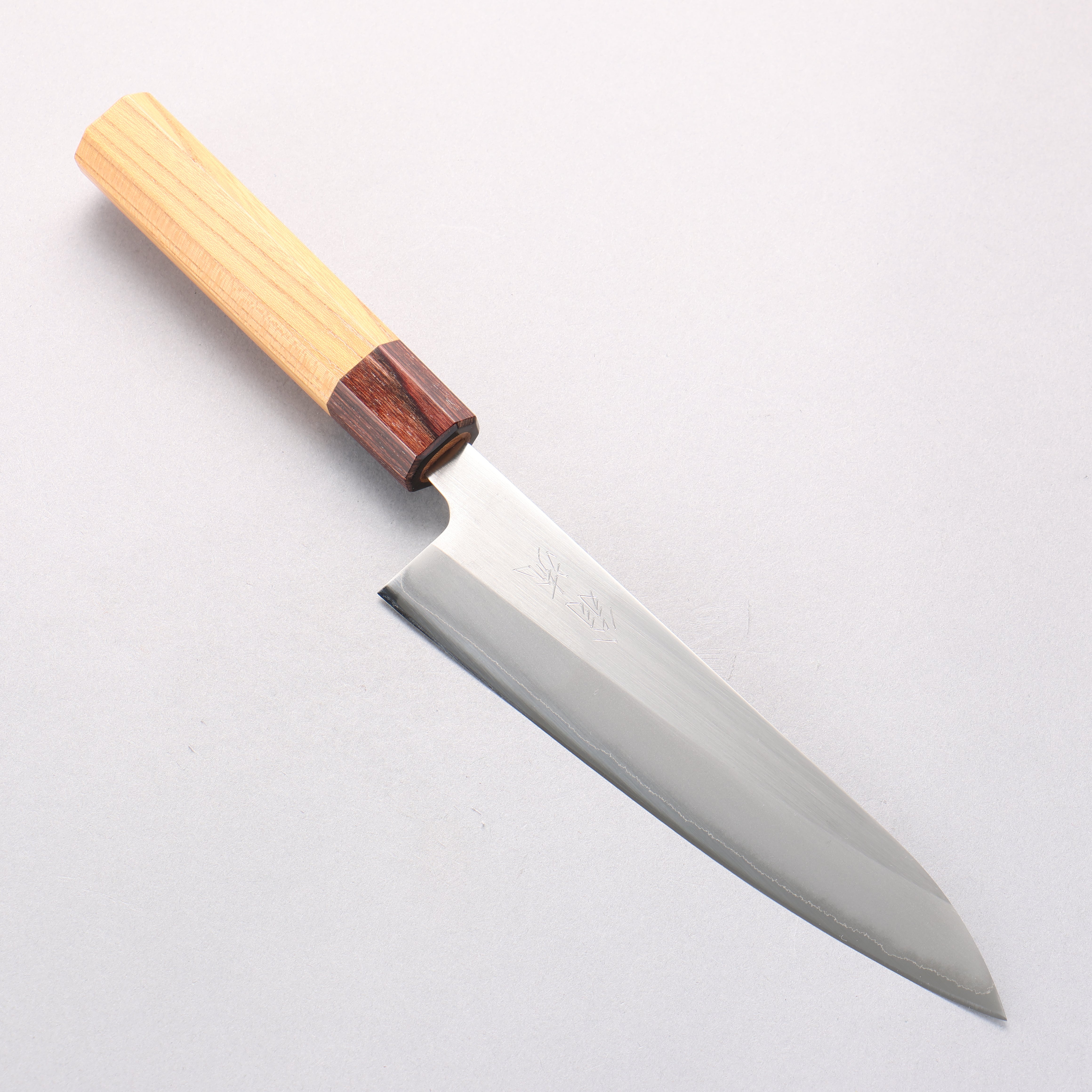 Oul White Steel No.1 Gyuto 180mm Keyaki Elm Handle - Seisuke Knife