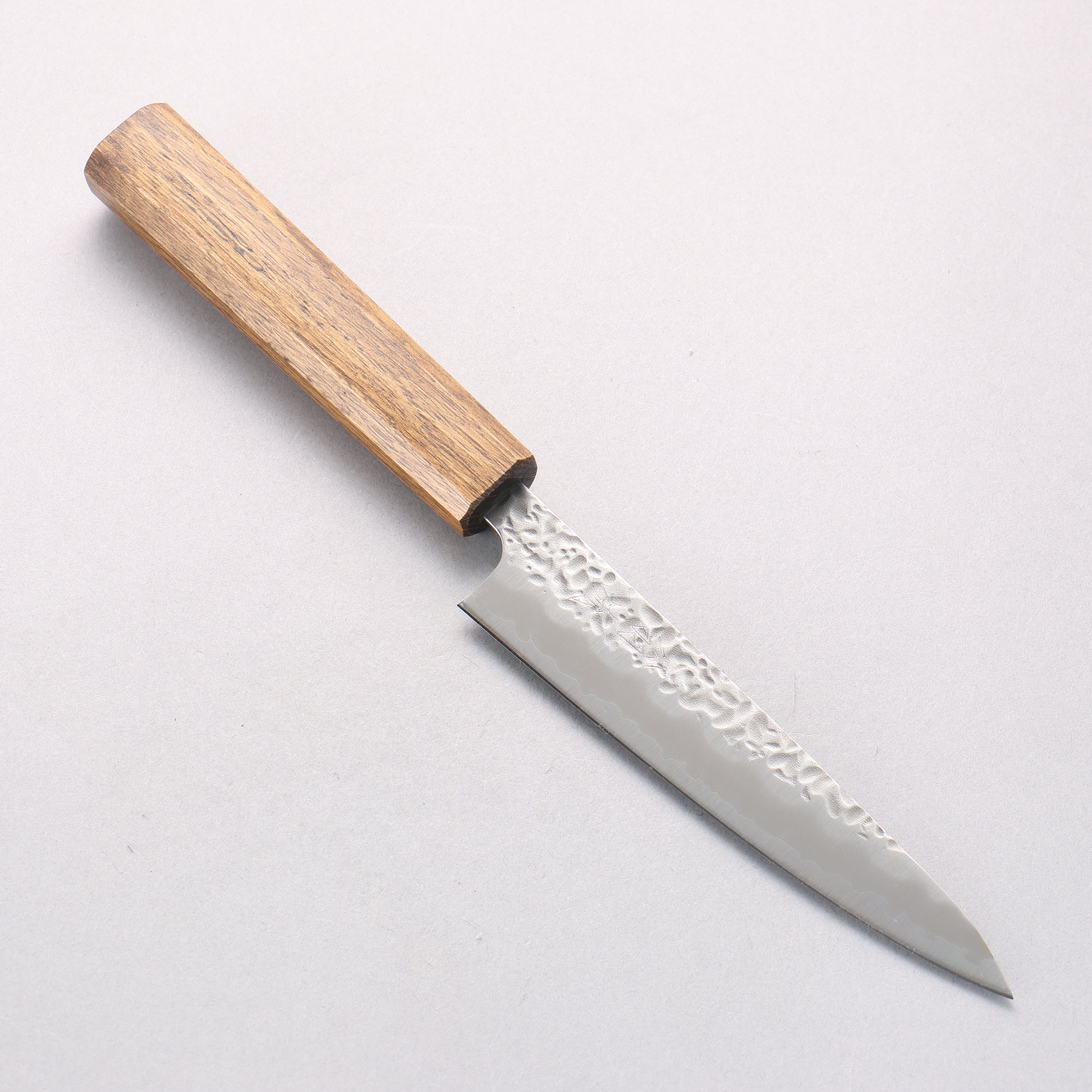 Oul White Steel No.1 Hammered Petty-Utility 135mm Oak Handle - Seisuke Knife