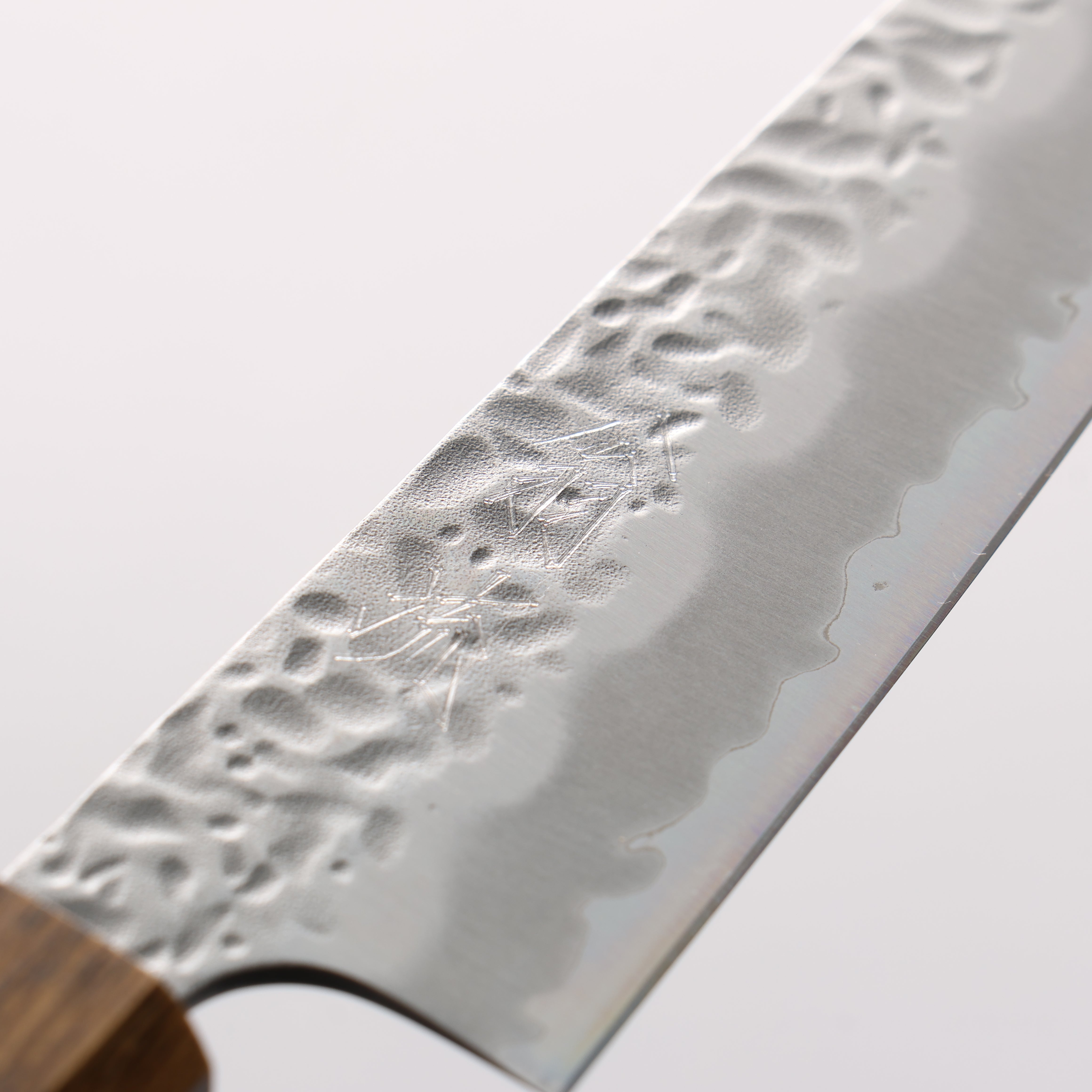 Oul White Steel No.1 Hammered Petty-Utility 135mm Oak Handle - Seisuke Knife