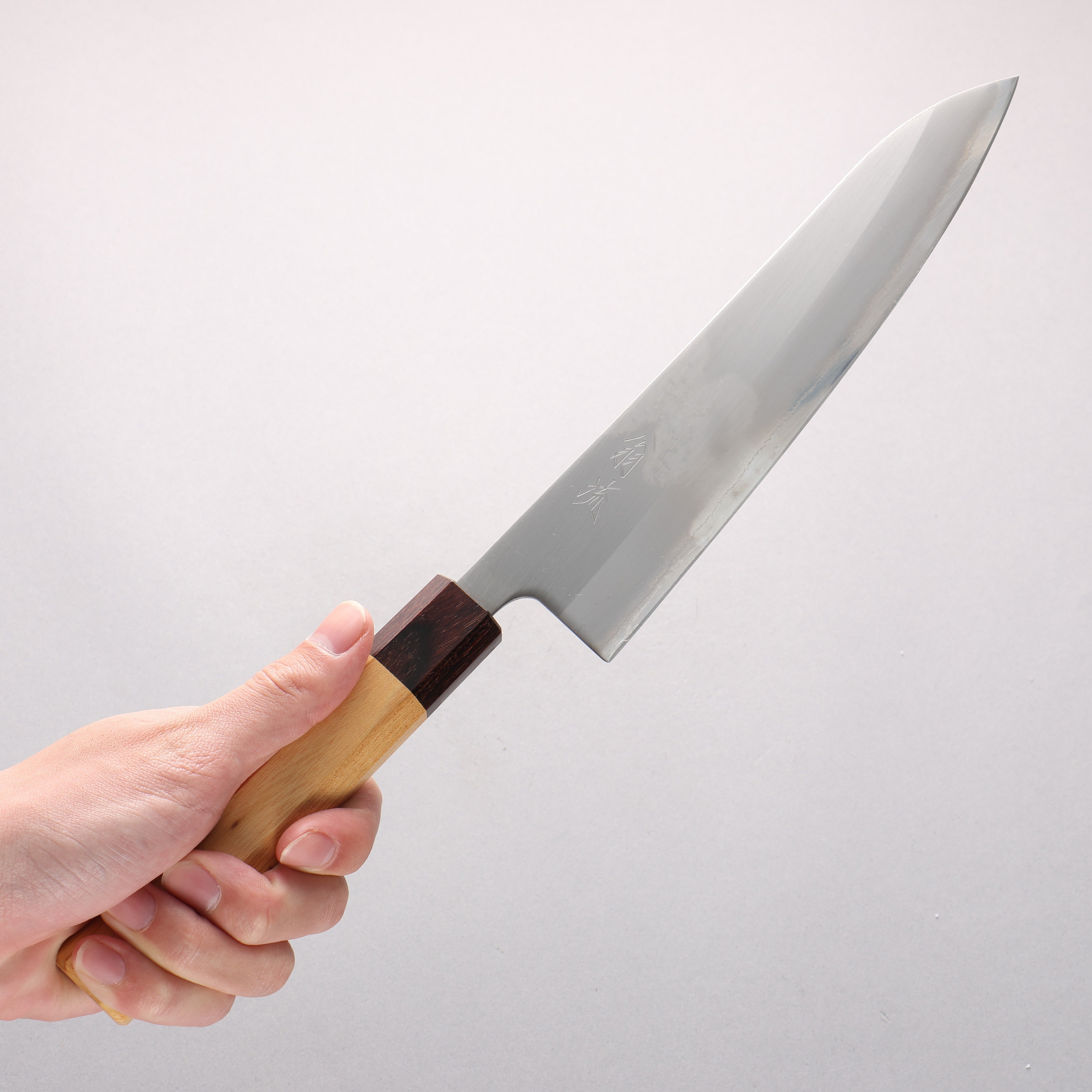 Oul White Steel No.1 Gyuto 210mm Keyaki Elm Handle - Seisuke Knife