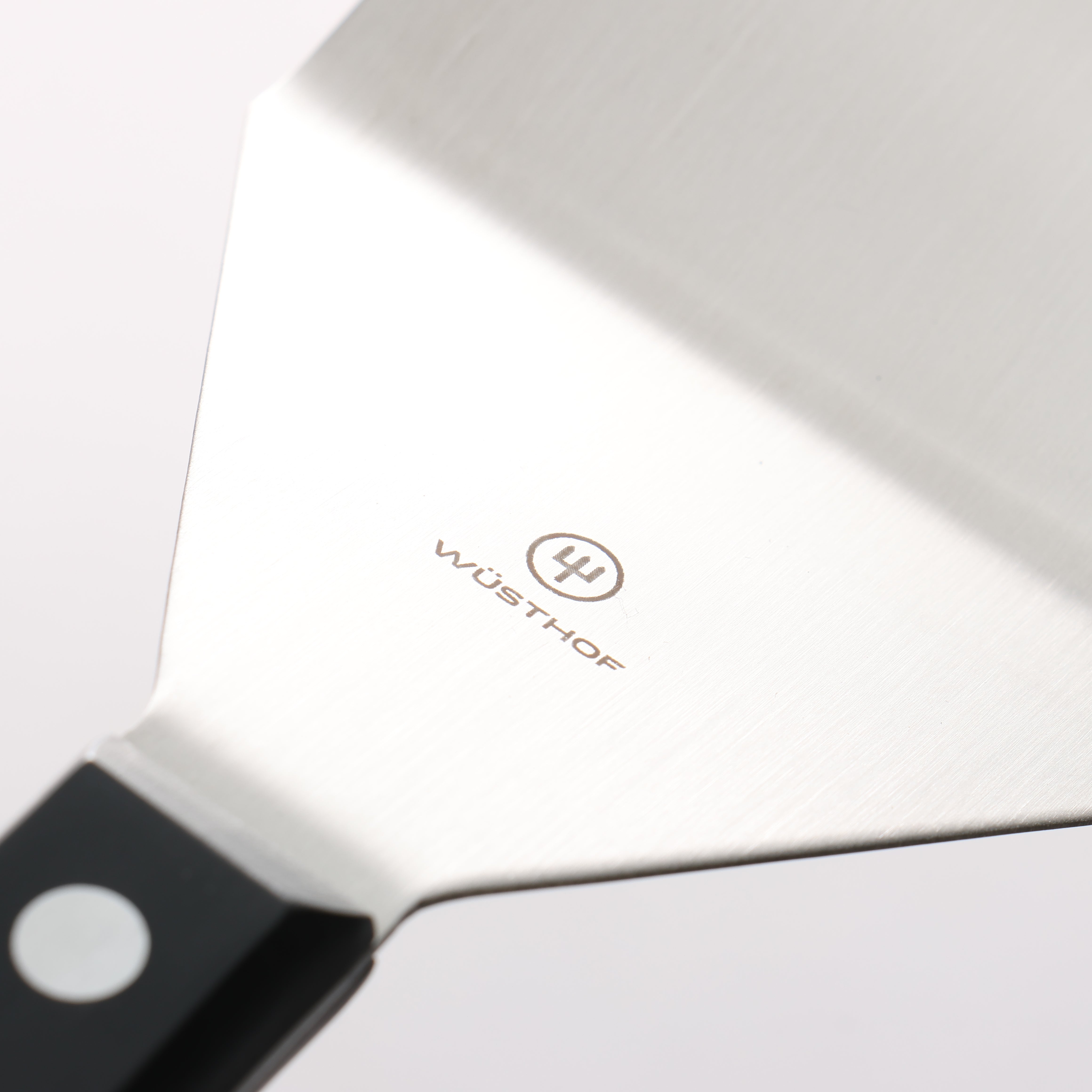 WUSTHOF Stainless Steel Turner 200mm Black Plastic Handle - Seisuke Knife