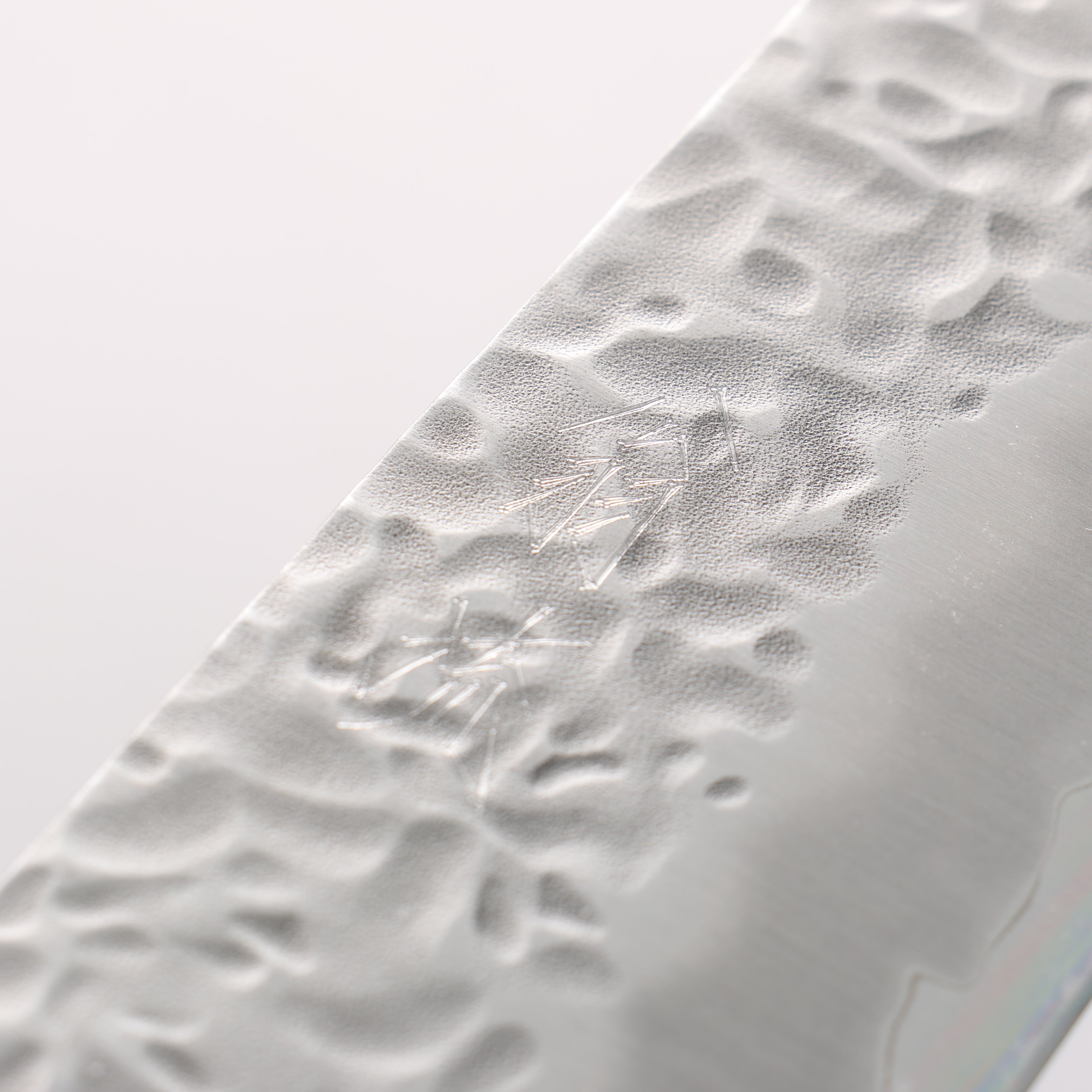 Oul White Steel No.1 Hammered Gyuto 240mm Oak Handle - Seisuke Knife