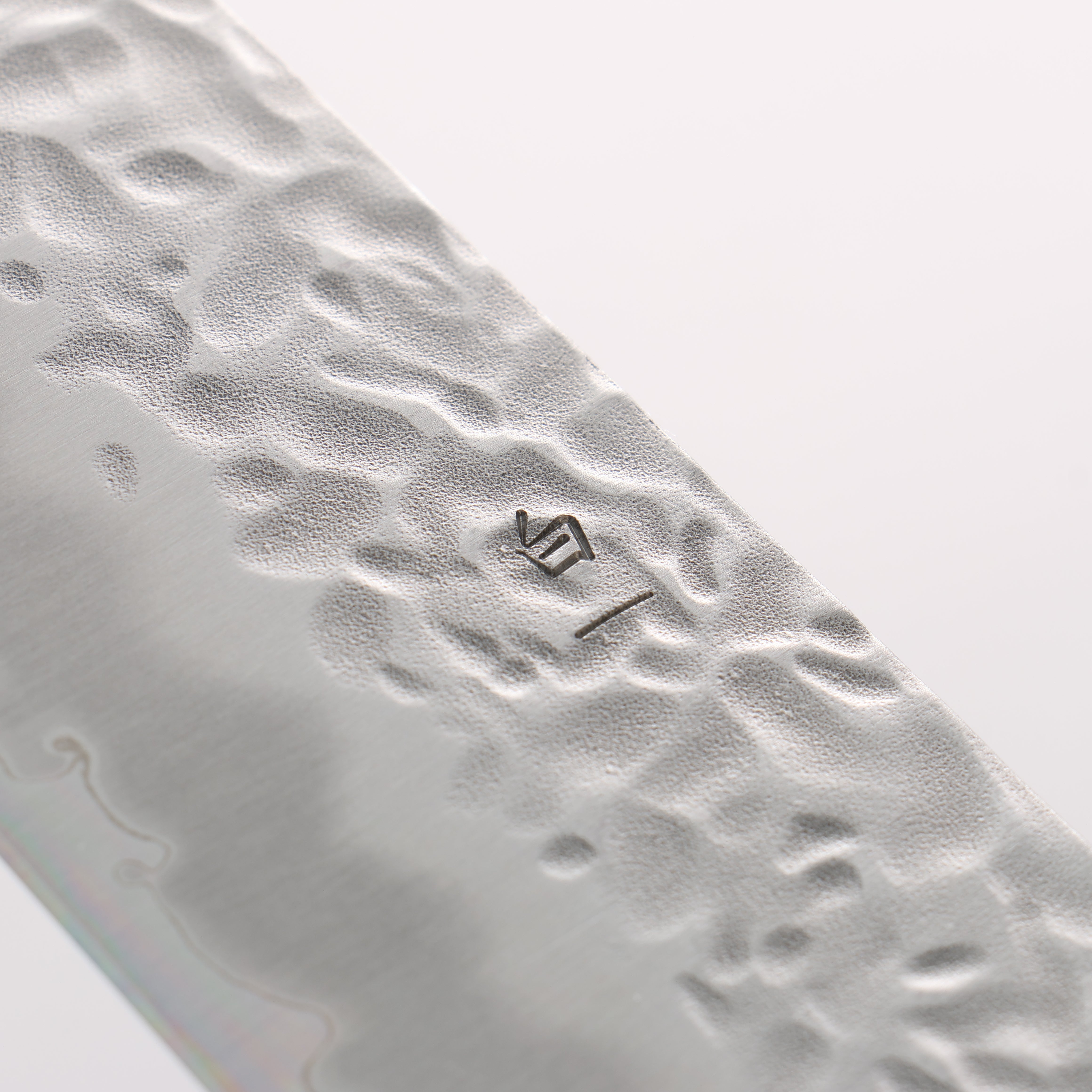 Oul White Steel No.1 Hammered Gyuto 240mm Oak Handle - Seisuke Knife