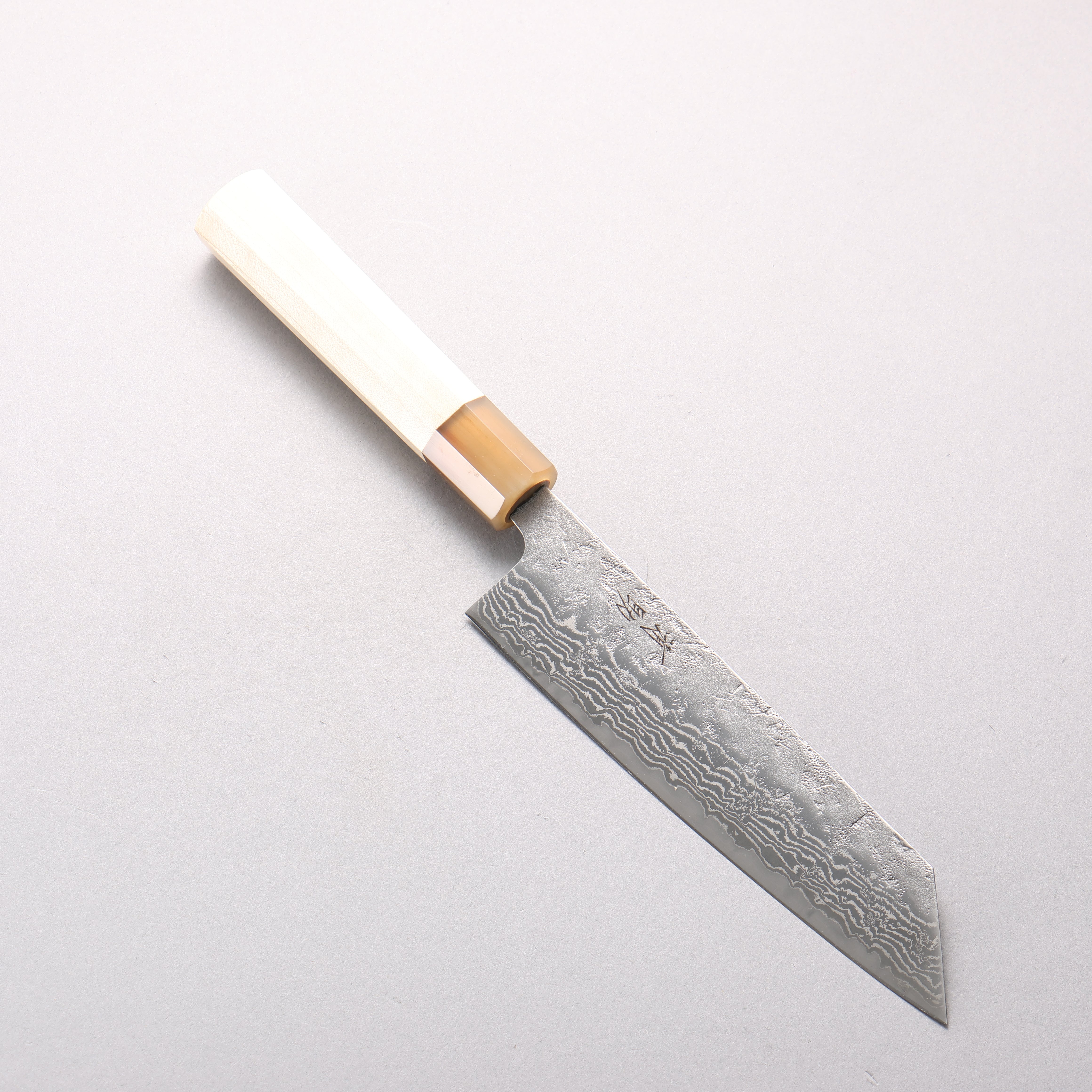 Seisuke Swedish Steel-stn Damascus Washiji Bunka 170mm Magnolia Handle - Seisuke Knife
