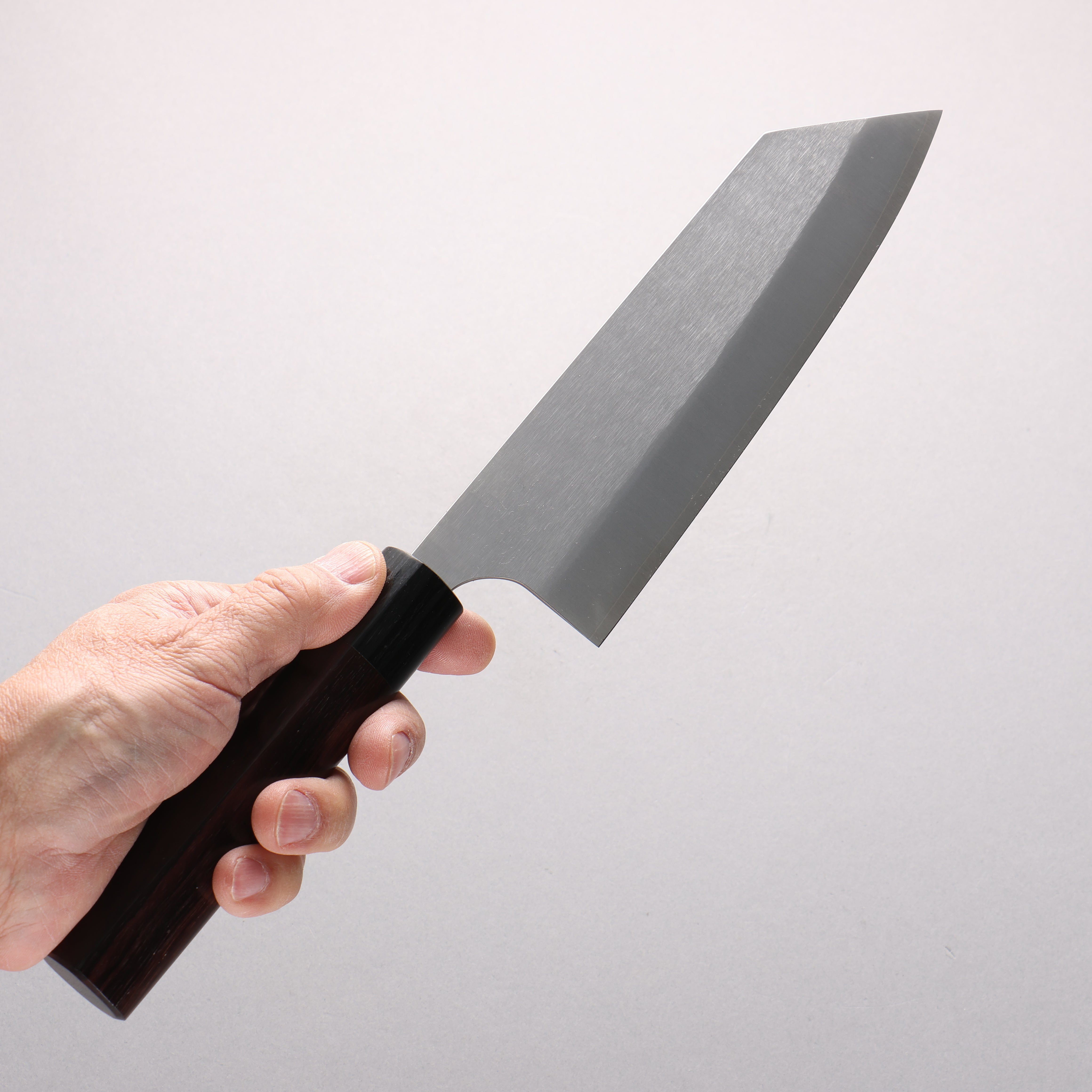 Shungo Ogata SG2 Vertical and Horizontal Hairlines Bunka 180mm Rosewood Handle - Seisuke Knife
