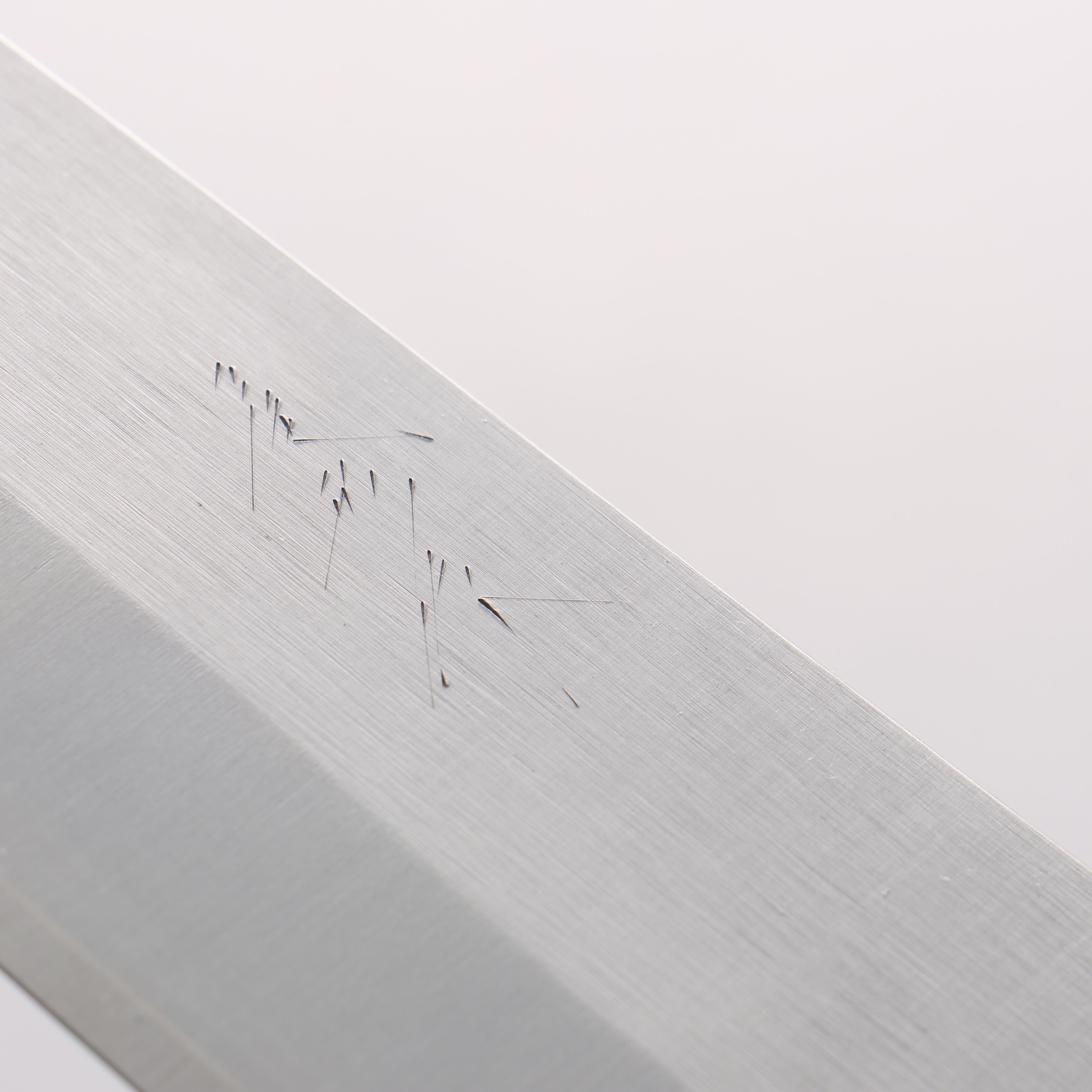 Shungo Ogata SG2 Vertical and Horizontal Hairlines Santoku 180mm Rosewood Handle - Seisuke Knife