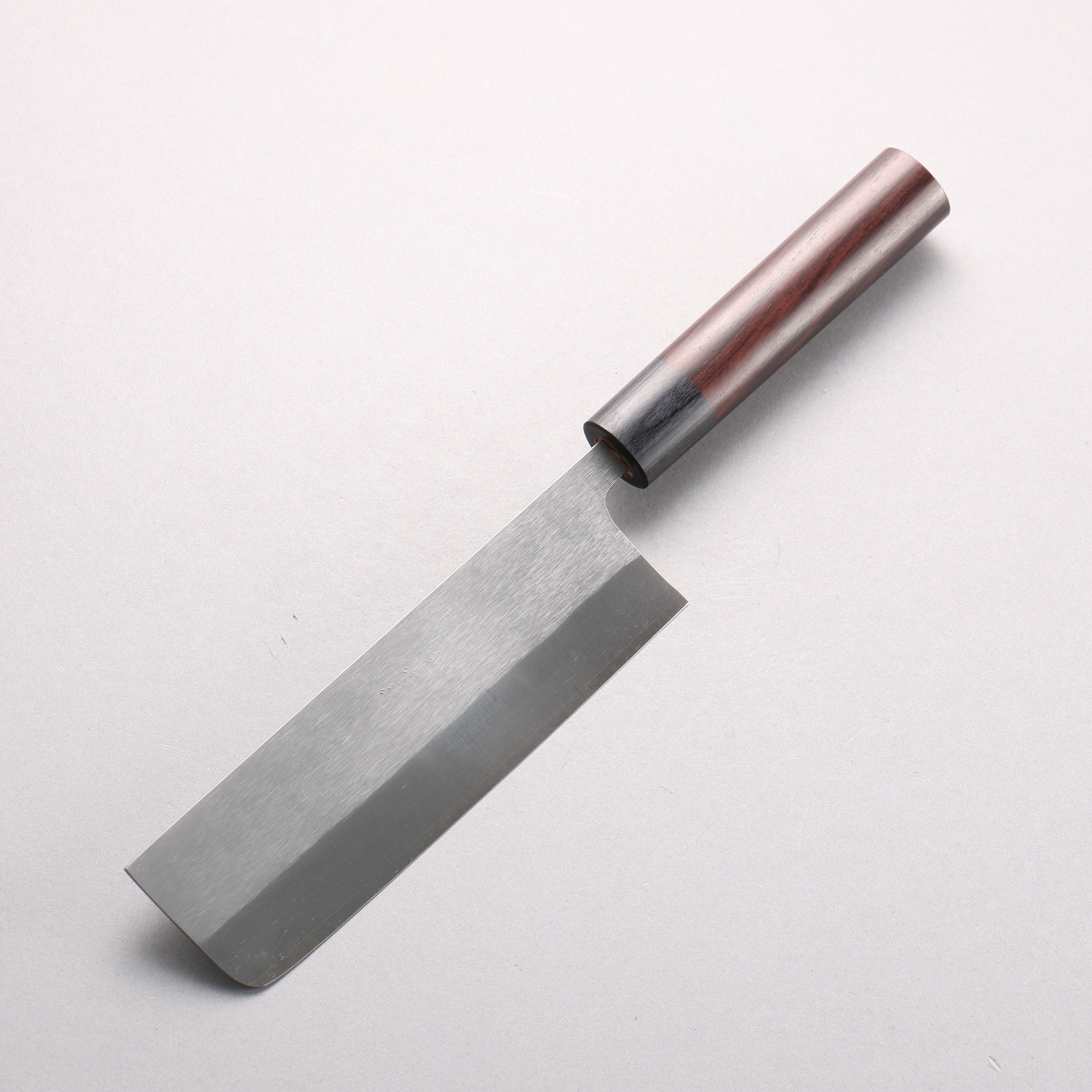 Shungo Ogata SG2 Vertical and Horizontal Hairlines Nakiri 170mm Rosewood Handle - Seisuke Knife