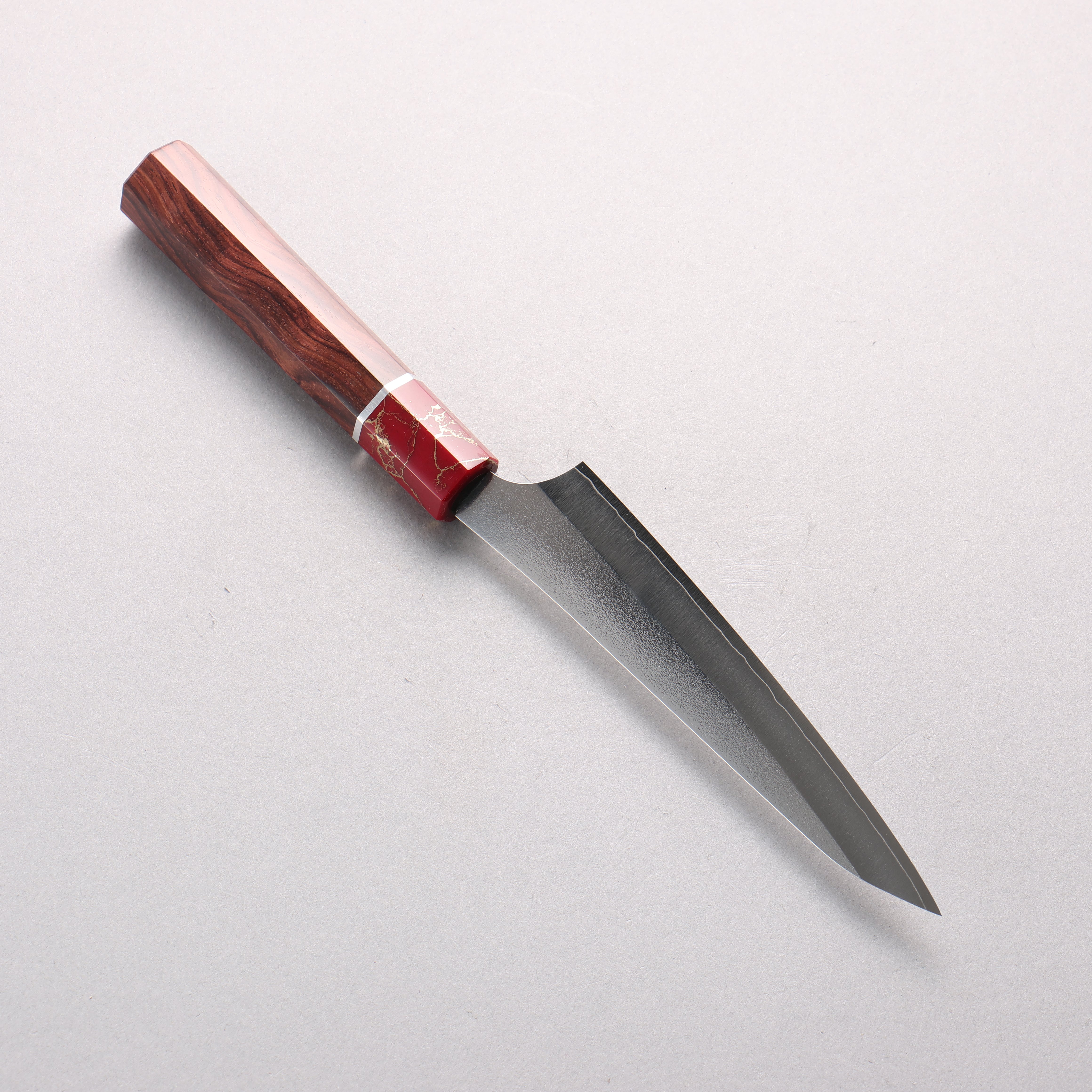 Yu Kurosaki New Gekko VG-XEOS Petty-Utility 130mm Shitan & Green Pakkawood Handle - Seisuke Knife