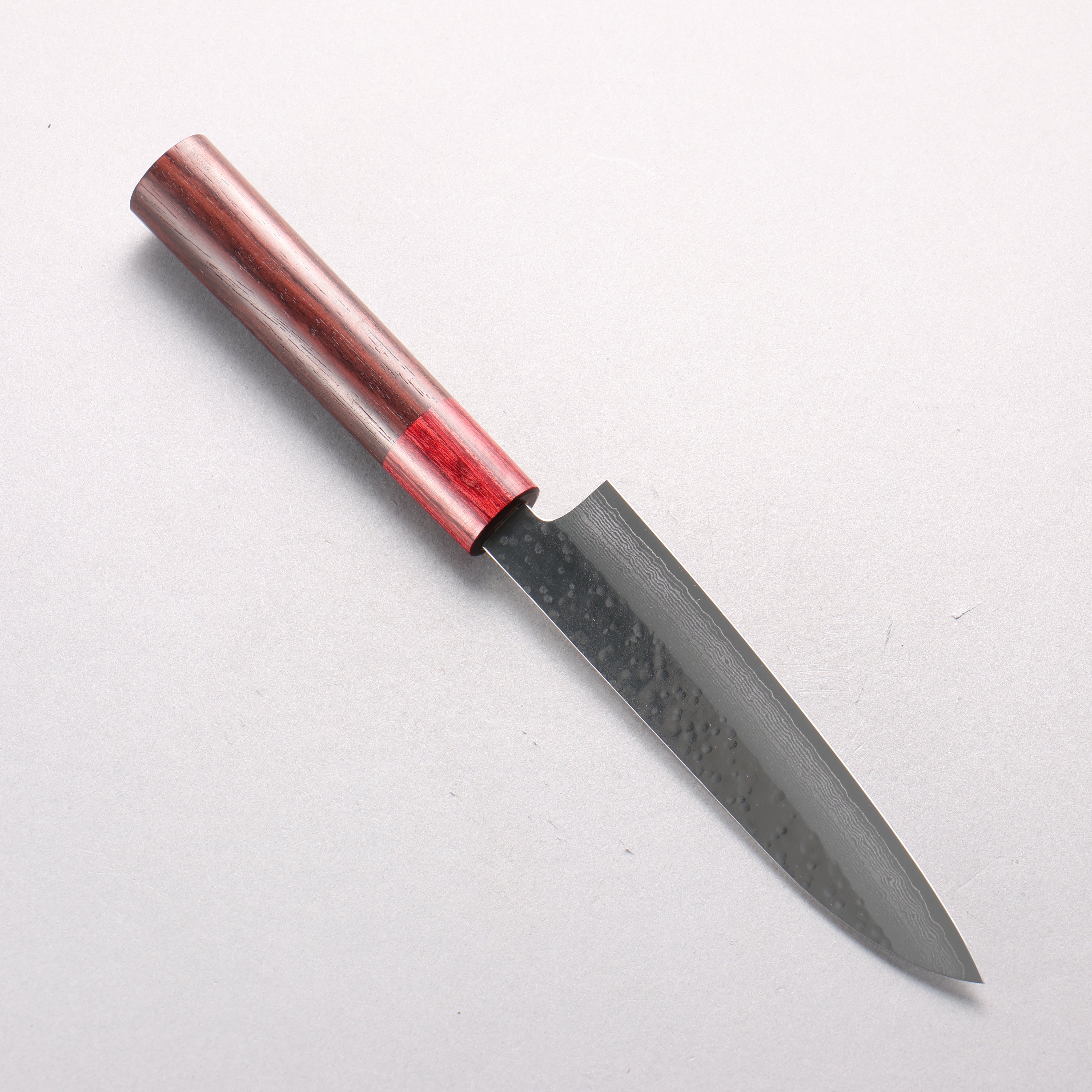 Makoto Kurosaki VG7 Damascus Petty-Utility 135mm Shitan & Red Pakkawood Handle - Seisuke Knife