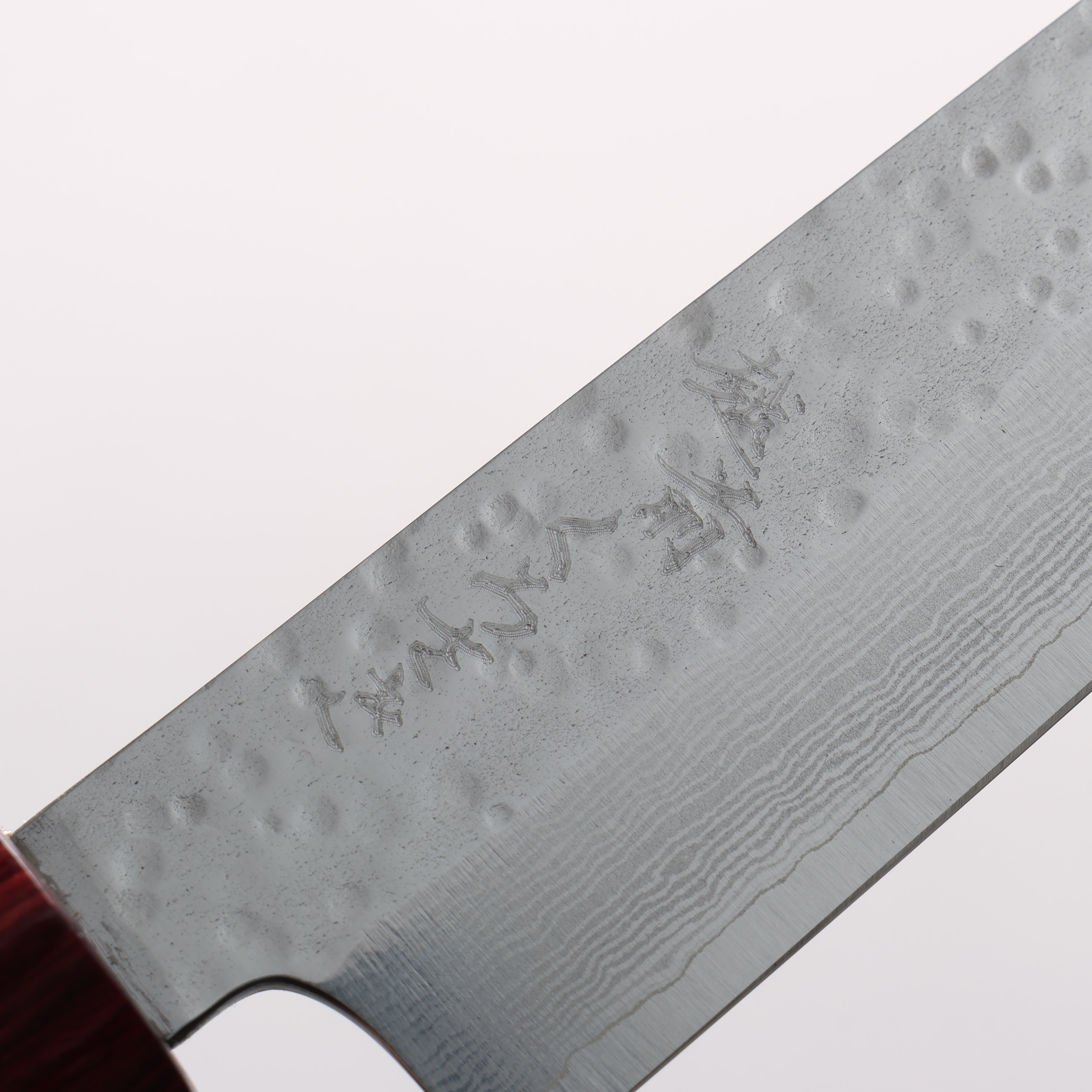 Makoto Kurosaki VG7 Damascus Petty-Utility 135mm Shitan & Red Pakkawood Handle - Seisuke Knife
