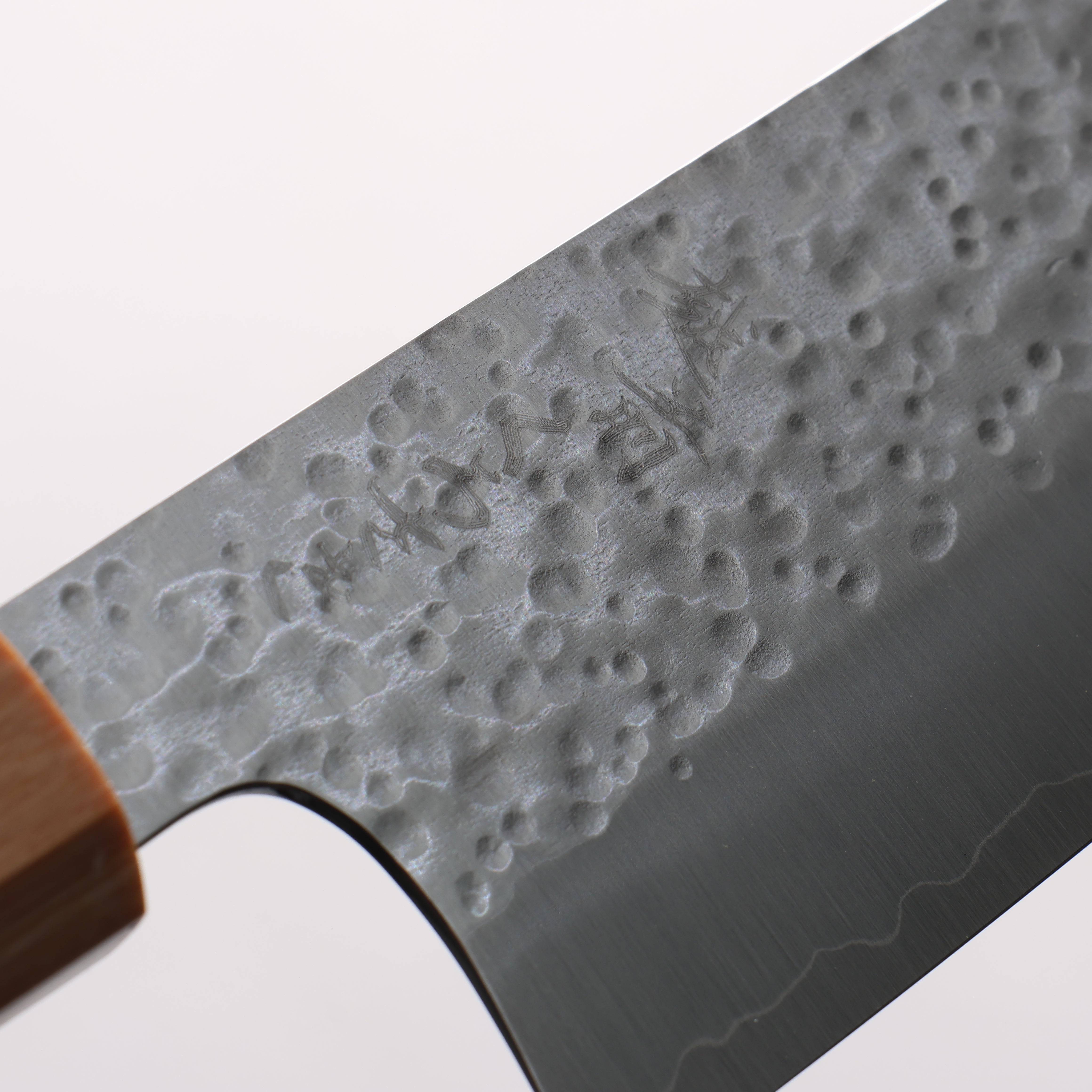Makoto Kurosaki SG2 Hammered(Maru) Santoku 165mm Cherry Wood Handle - Seisuke Knife