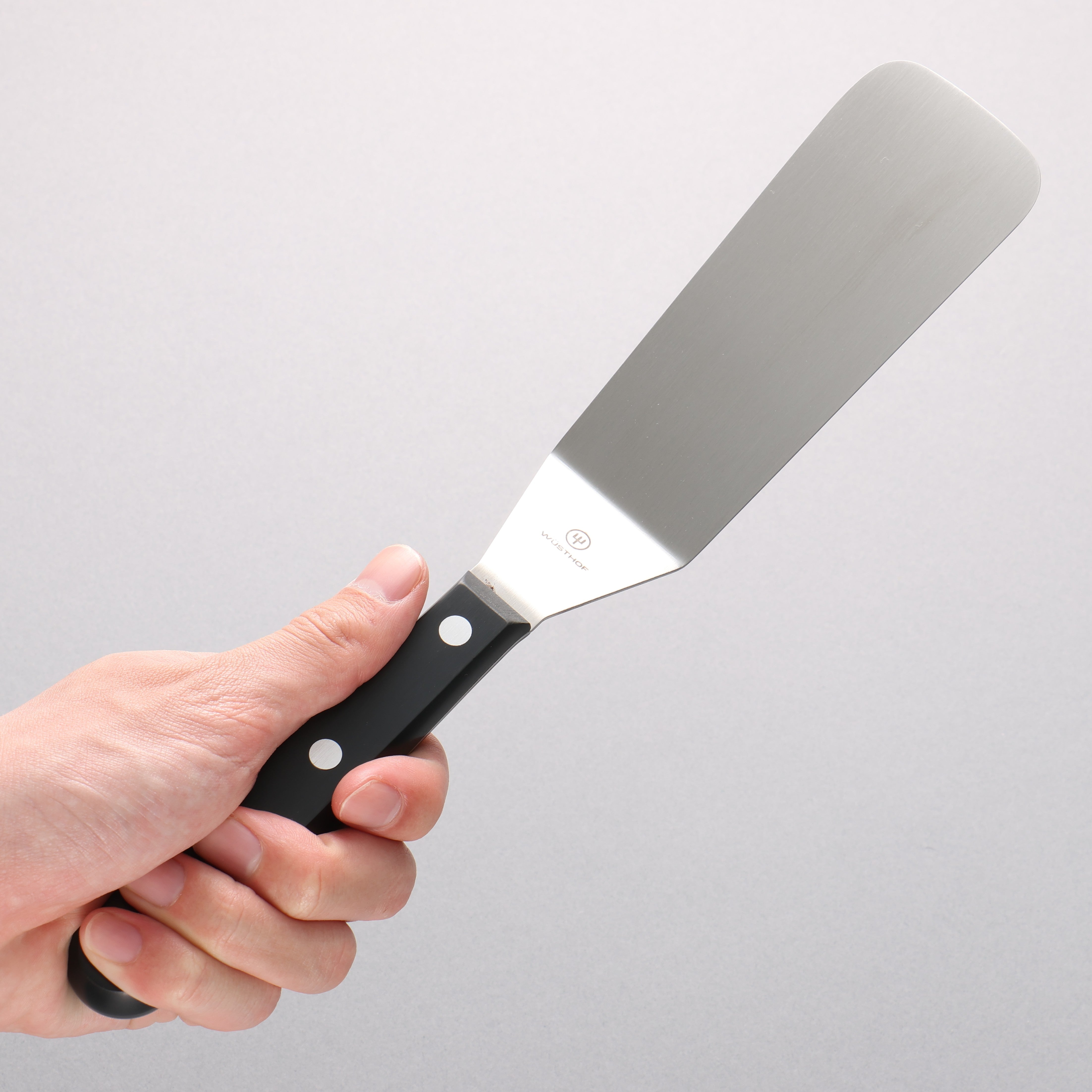 WUSTHOF Stainless Steel Turner 120mm Black Plastic Handle - Seisuke Knife