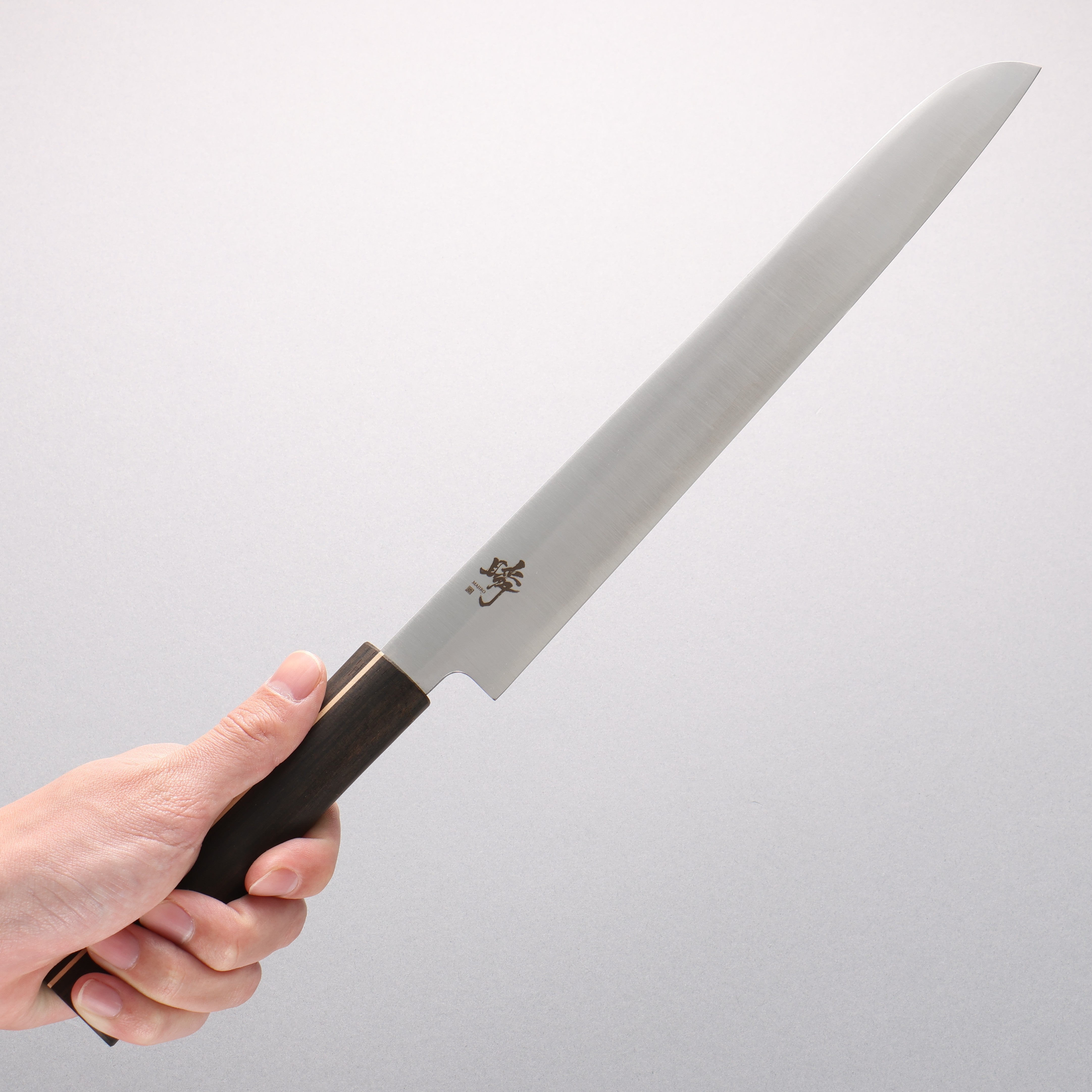 Shigeki Tanaka Majiro Silver Steel No.3 Bread SliceSG270mm Ebony Wood Handle - Seisuke Knife