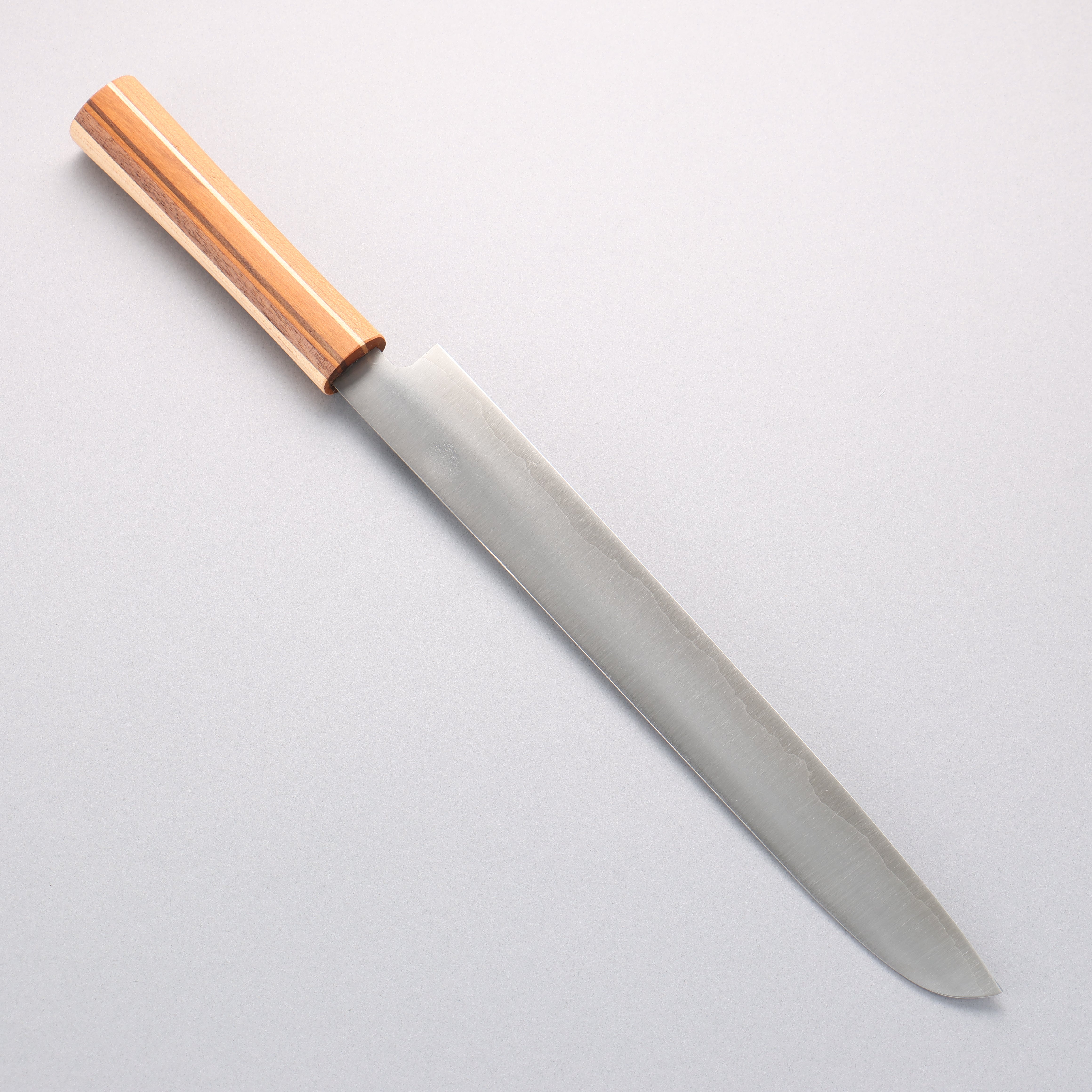Shigeki Tanaka Majiro Silver Steel No.3 Bread Slicer 270mm Maple, Cherry, Walnut Handle - Seisuke Knife
