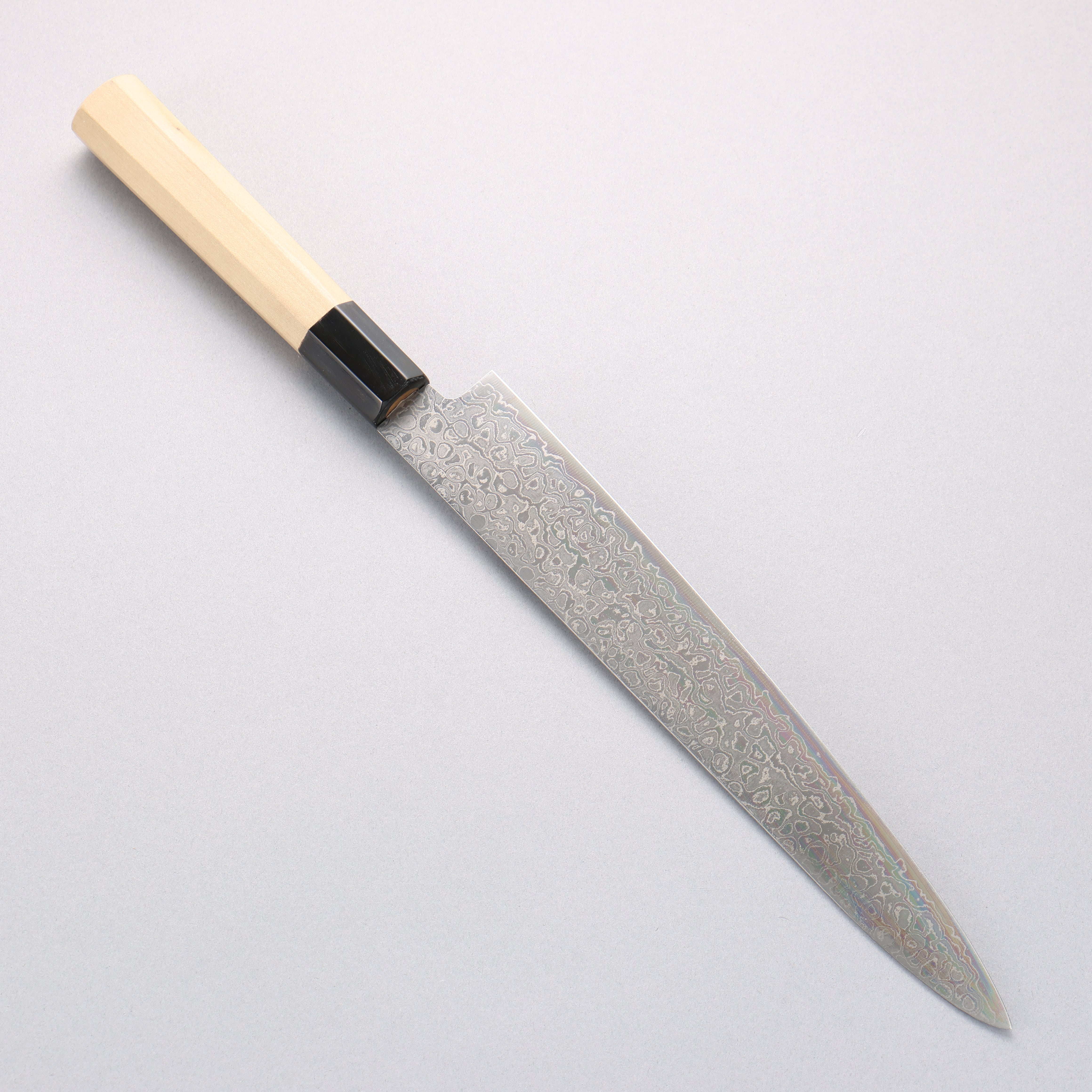 Misuzu AUS10 Damascus Migaki Finished Sujihiki 240mm Magnolia Handle - Seisuke Knife