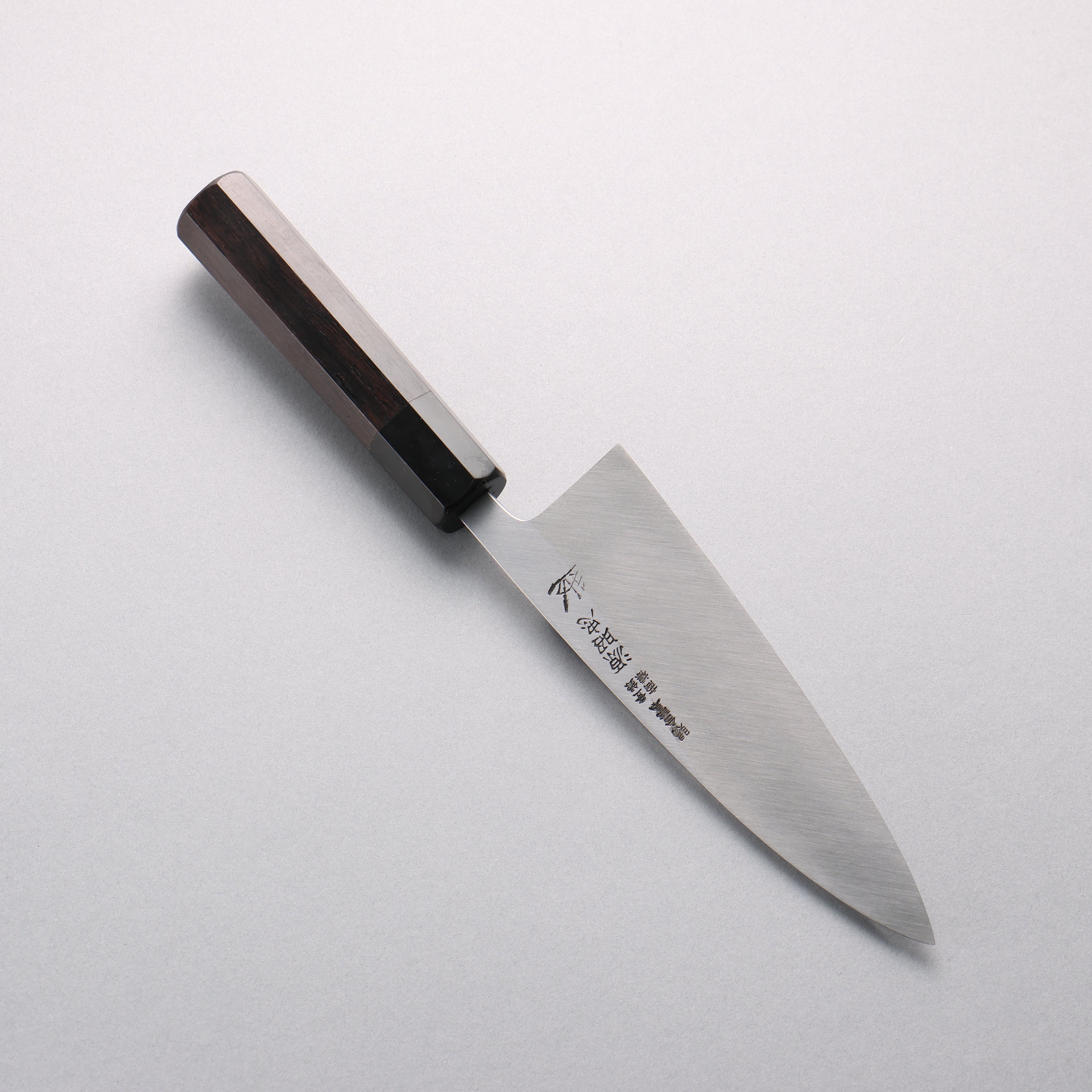 Minamoto Akitada Blue Steel No.1 Aideba 165mm Ebony Wood (ferrule: Black Water Buffalo Horn) Handle - Seisuke Knife
