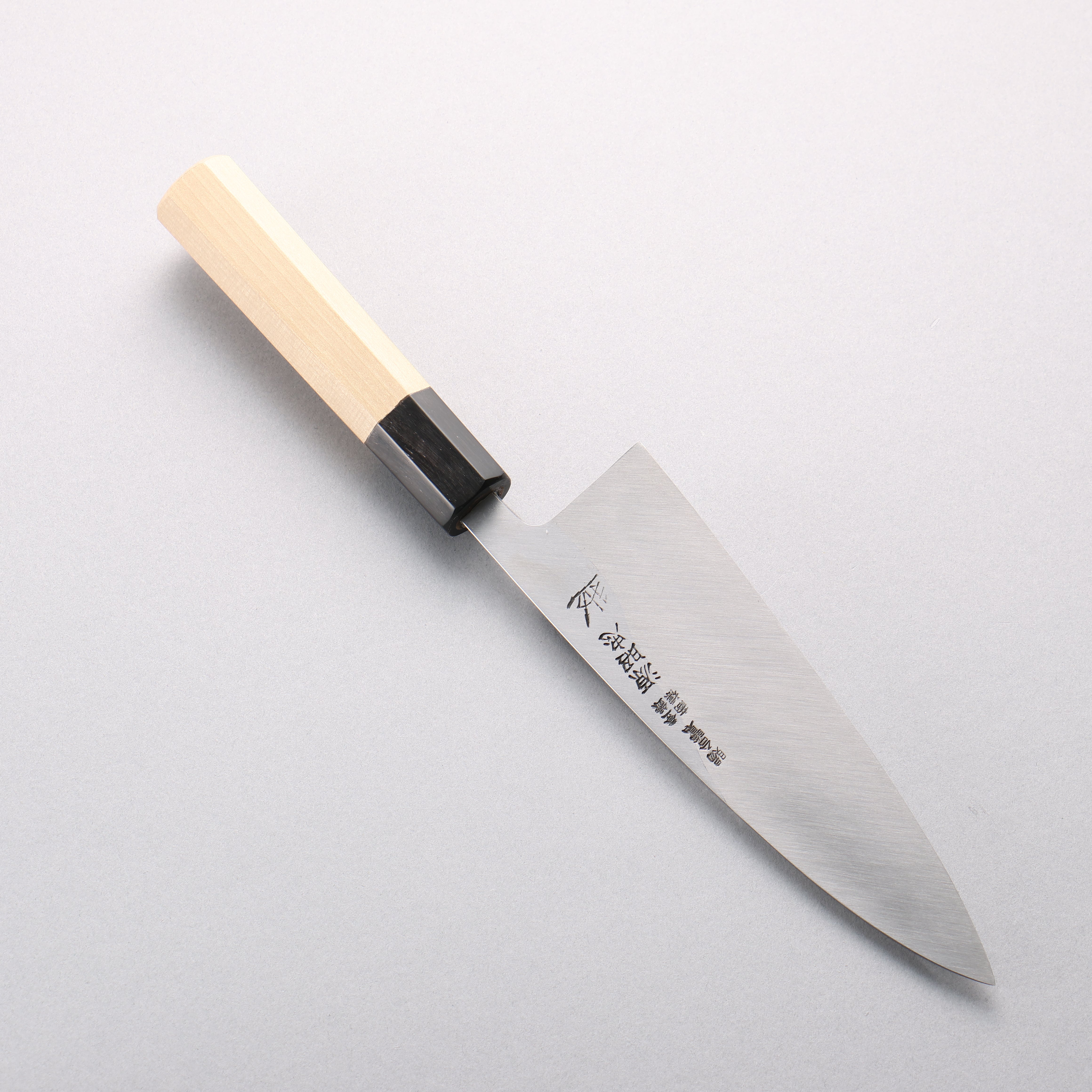 Minamoto Akitada Blue Steel No.1 Aideba 165mm Magnolia (Ferrule: Water Buffalo Horn) Handle - Seisuke Knife