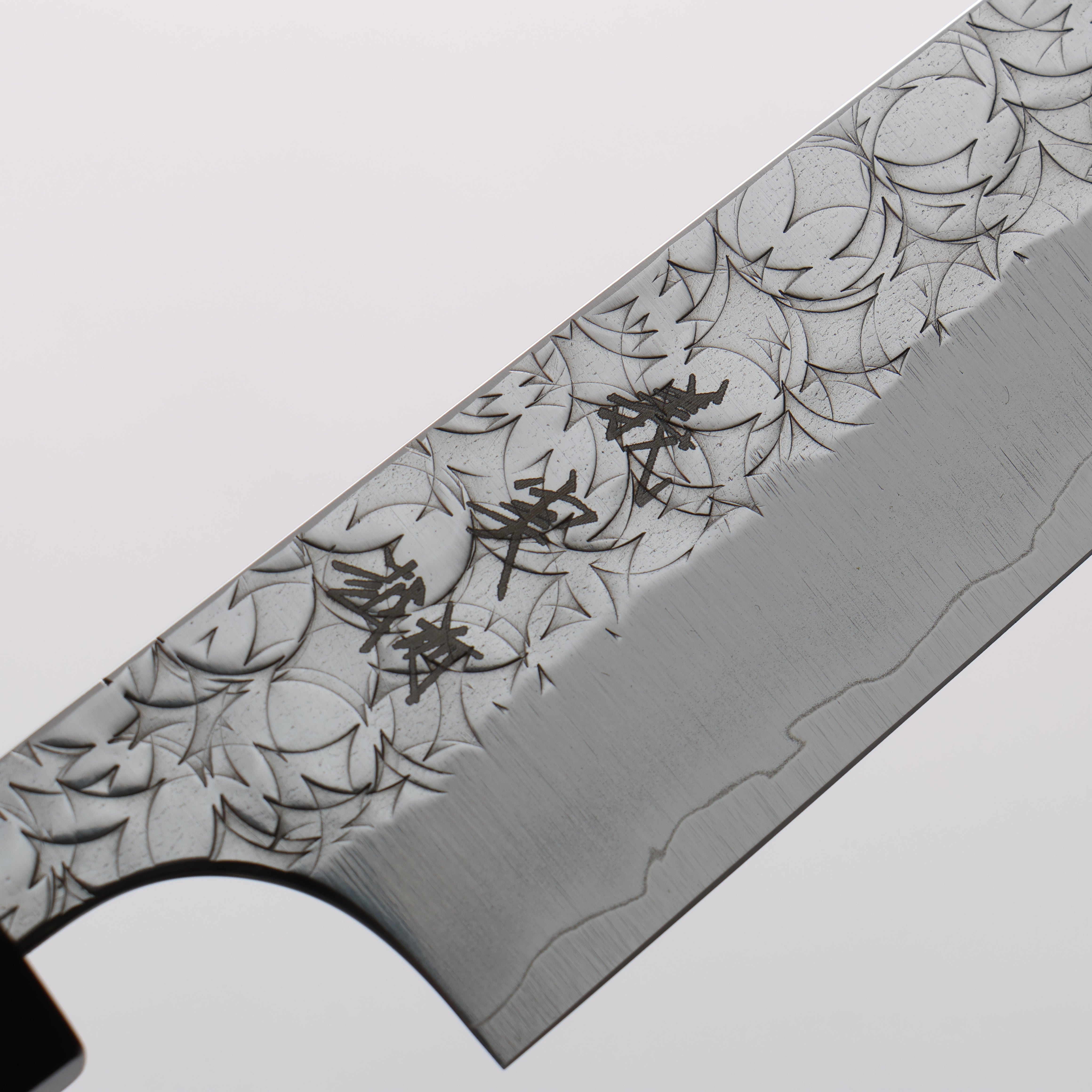 Yoshimi Kato Minamo SG2 Hammered Kiritsuke Petty-Utility 150mm Ebony Wood & White Ring Handle - Seisuke Knife