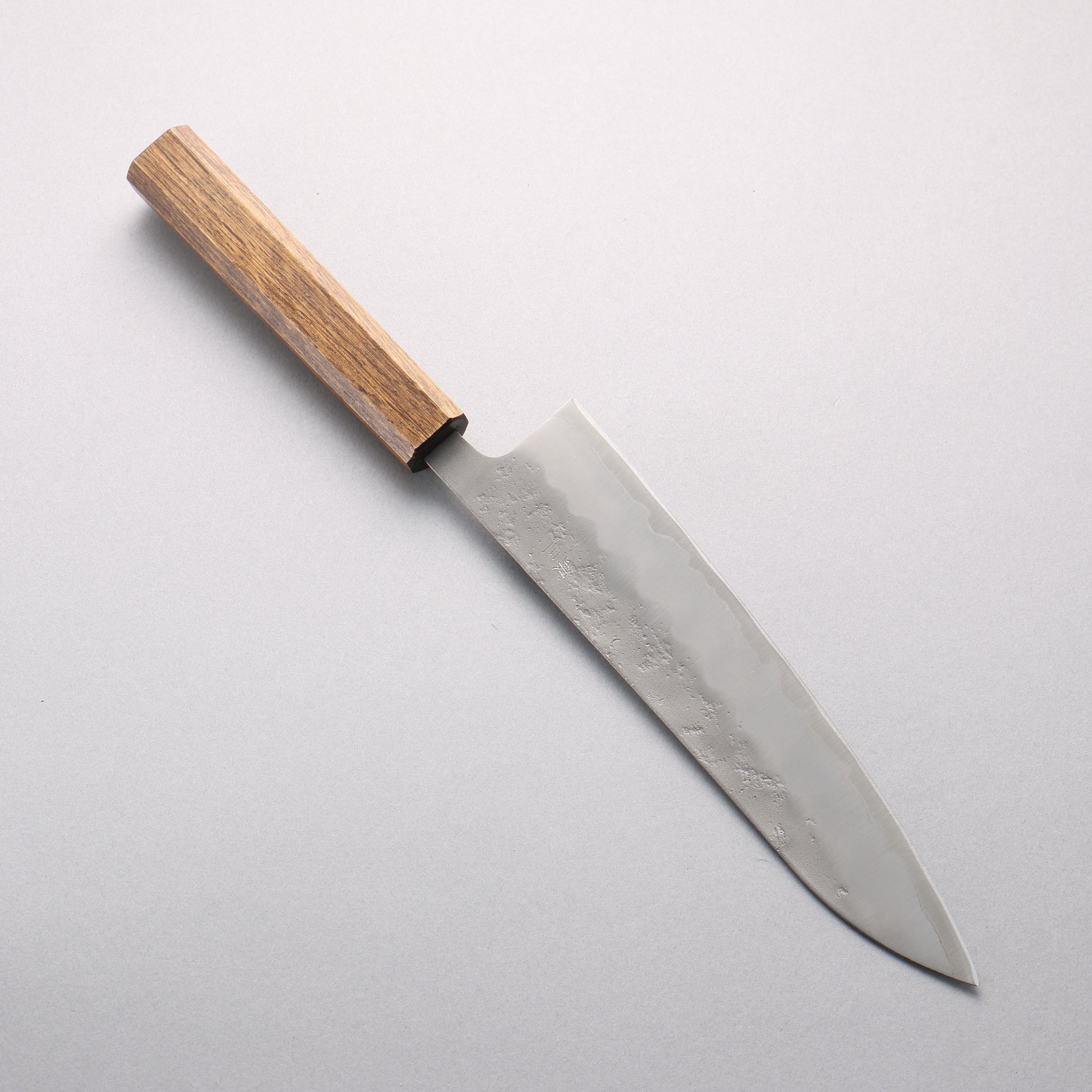 Oul Silver Steel No.3 Nashiji Gyuto 210mm Oak Handle - Seisuke Knife