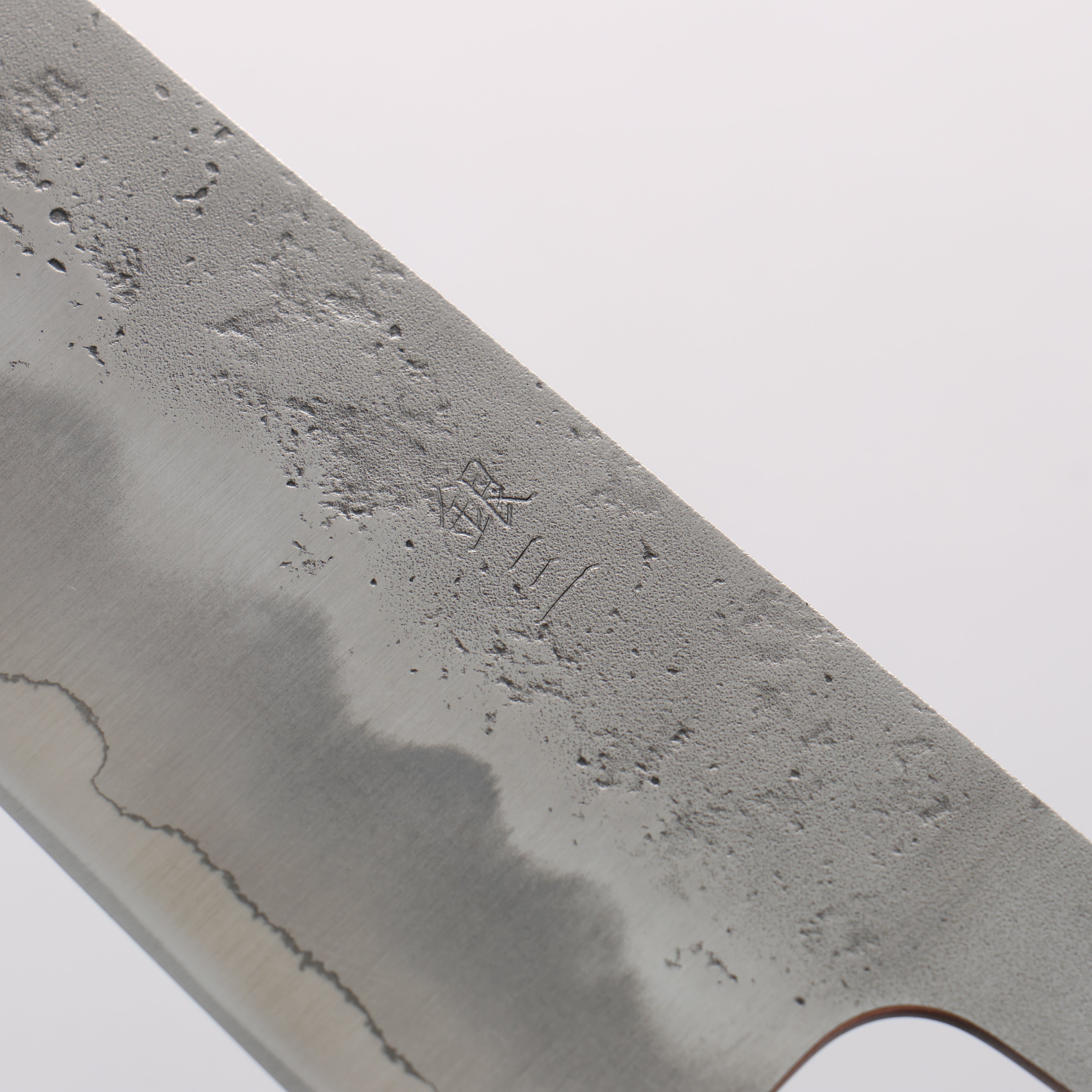 Oul Silver Steel No.3 Nashiji Gyuto 210mm Oak Handle - Seisuke Knife