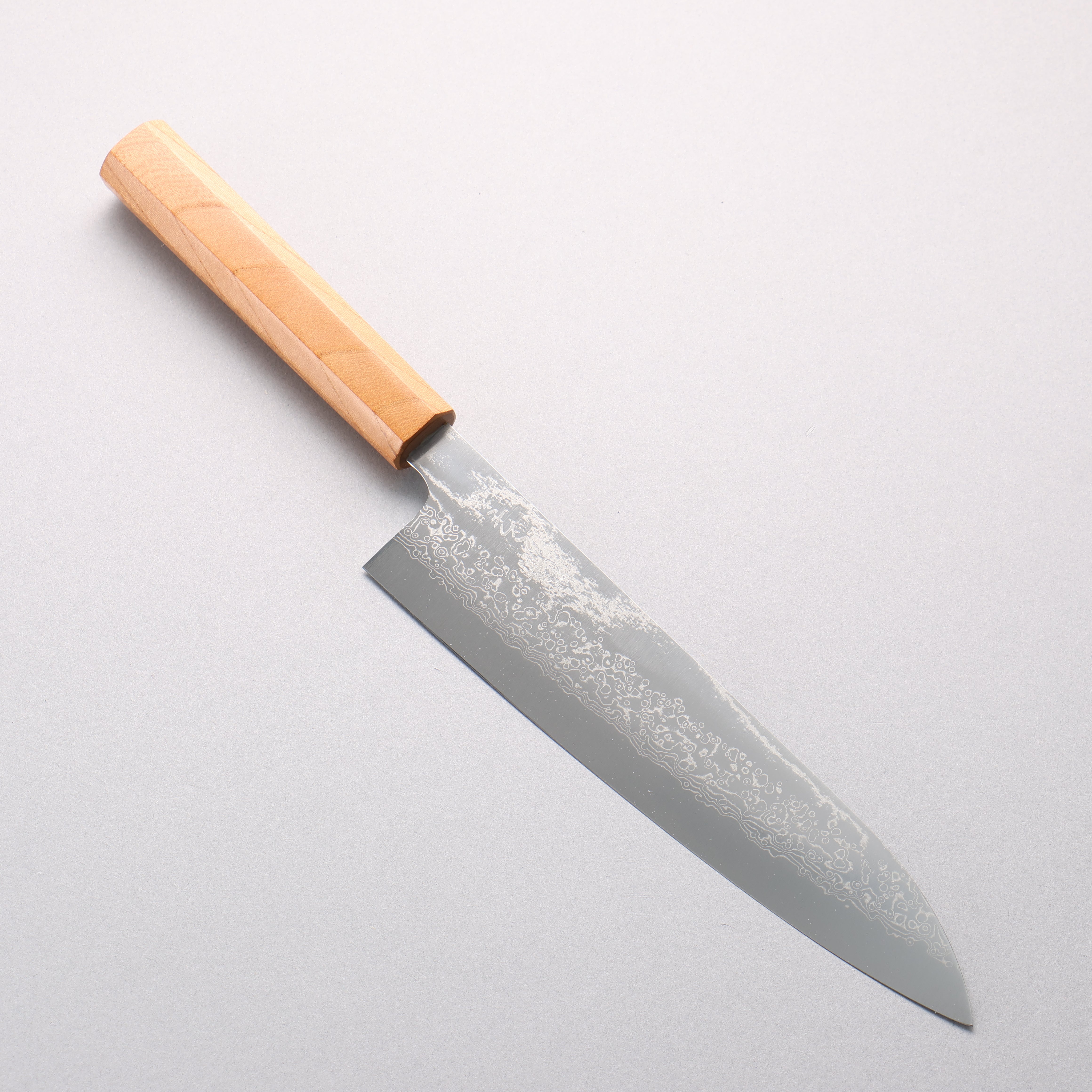 Makoto Kurosaki VG10w Damascus Gyuto 210mm Keyaki Elm Handle - Seisuke Knife