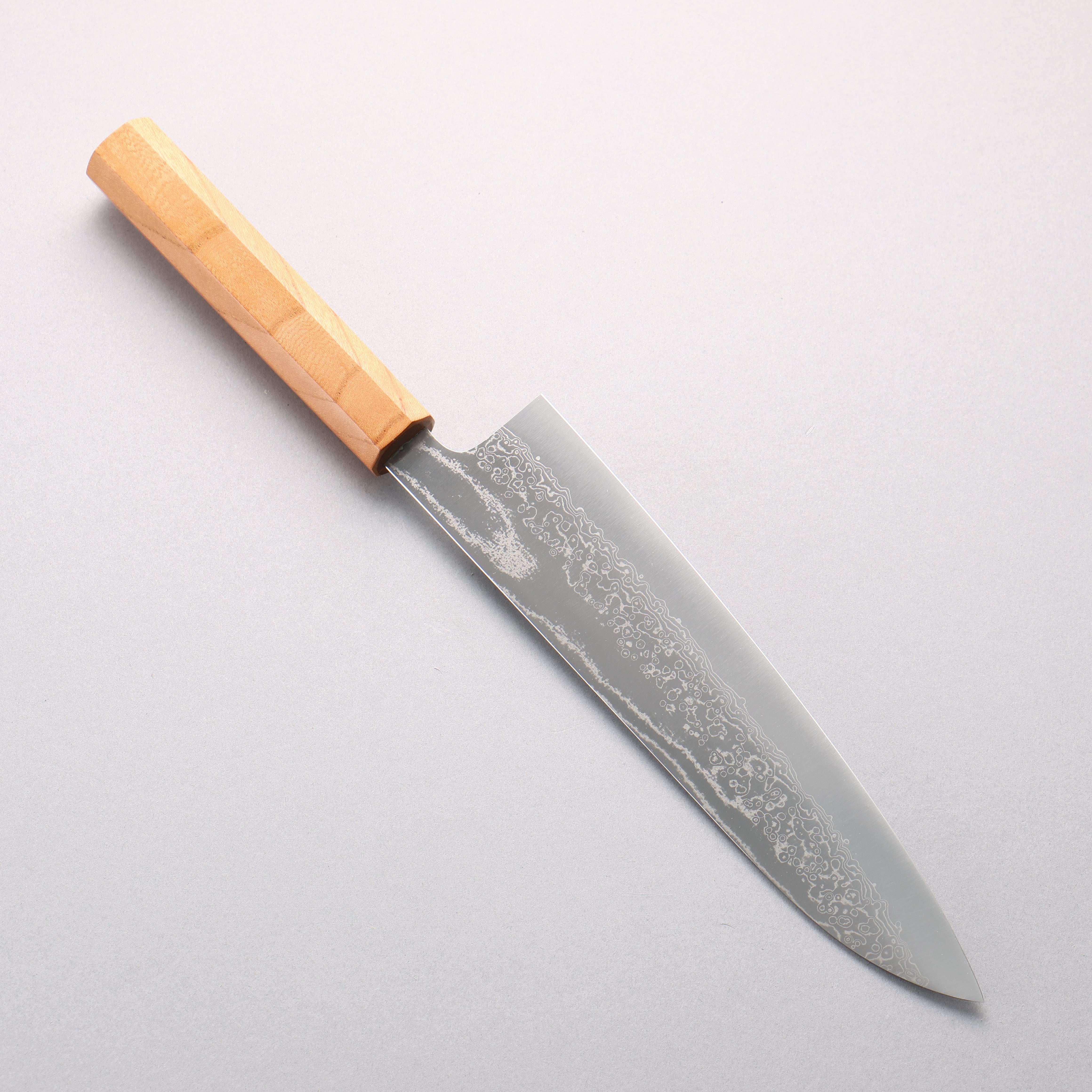 Makoto Kurosaki VG10w Damascus Gyuto 210mm Keyaki Elm Handle - Seisuke Knife