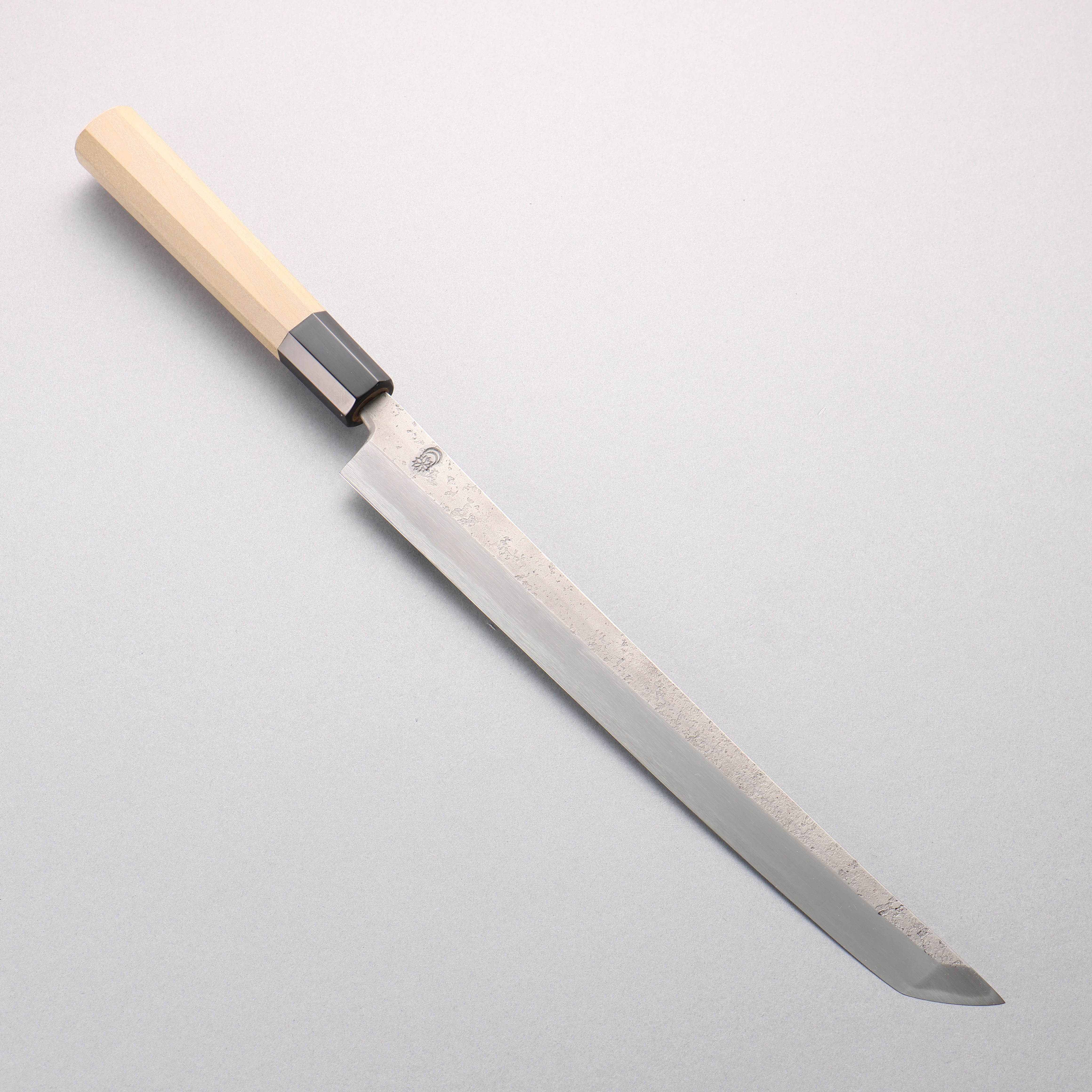 Kikuzuki White Steel No.2 Nashiji Sakimaru Takohiki 270mm Magnolia Handle - Seisuke Knife