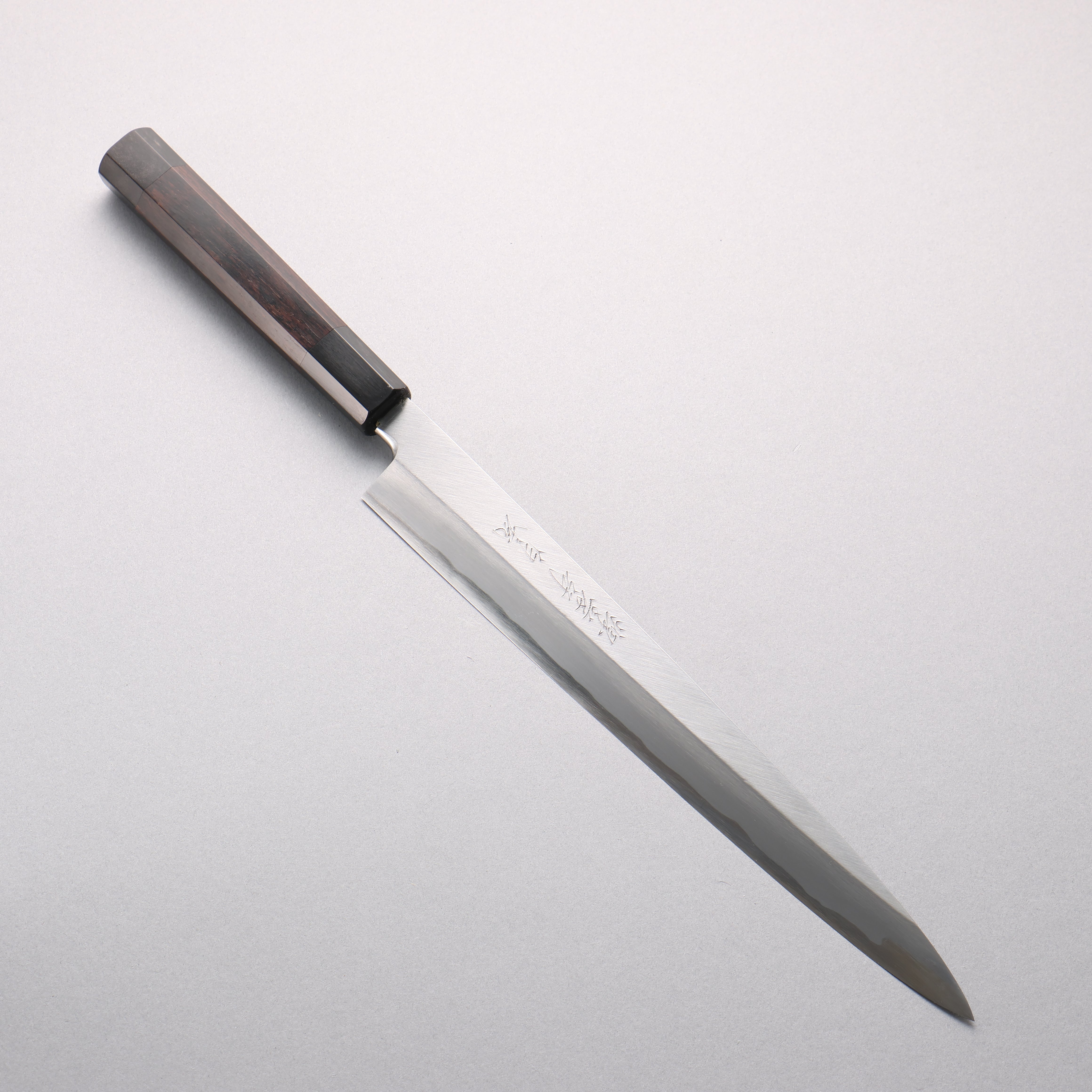 Sakai Takayuki Byakko White Steel No.1 Yanagiba Ebony Wood Handle with Sheath - Seisuke Knife