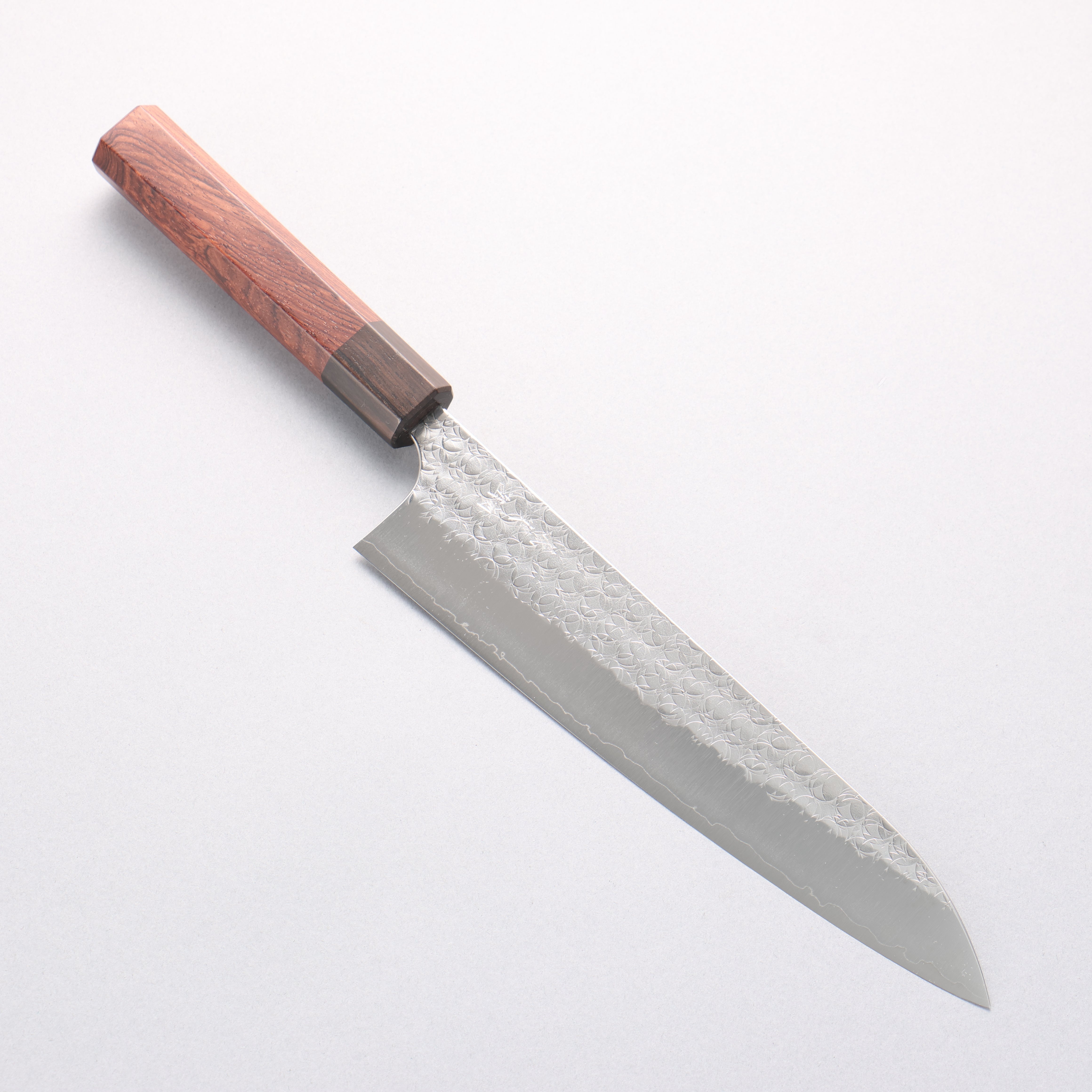 Yoshimi Kato Minamo SG2 Hammered Gyuto 210mm Rosewood (Ferrule: Ebony) Handle - Seisuke Knife