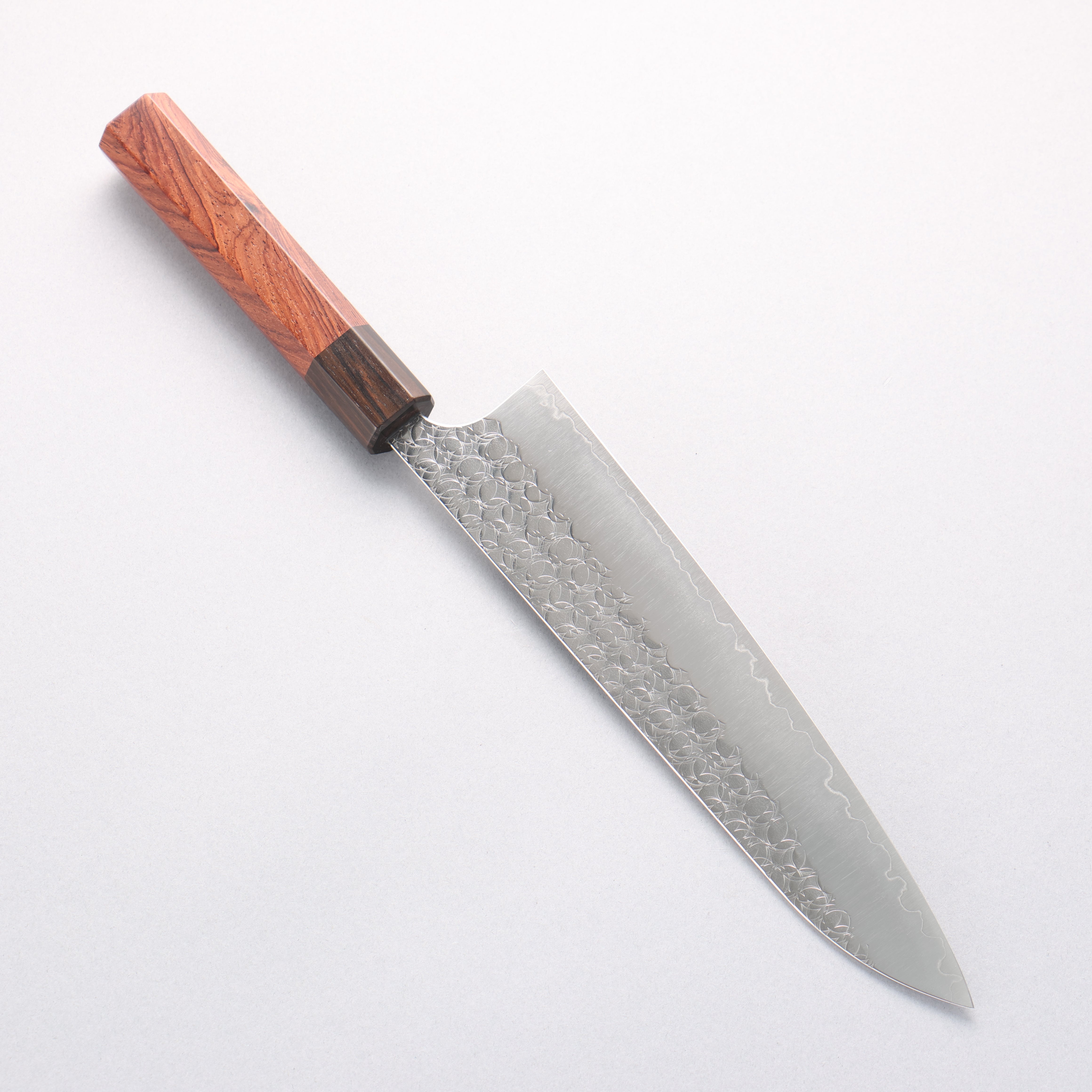 Yoshimi Kato Minamo SG2 Hammered Gyuto 210mm Rosewood (Ferrule: Ebony) Handle - Seisuke Knife