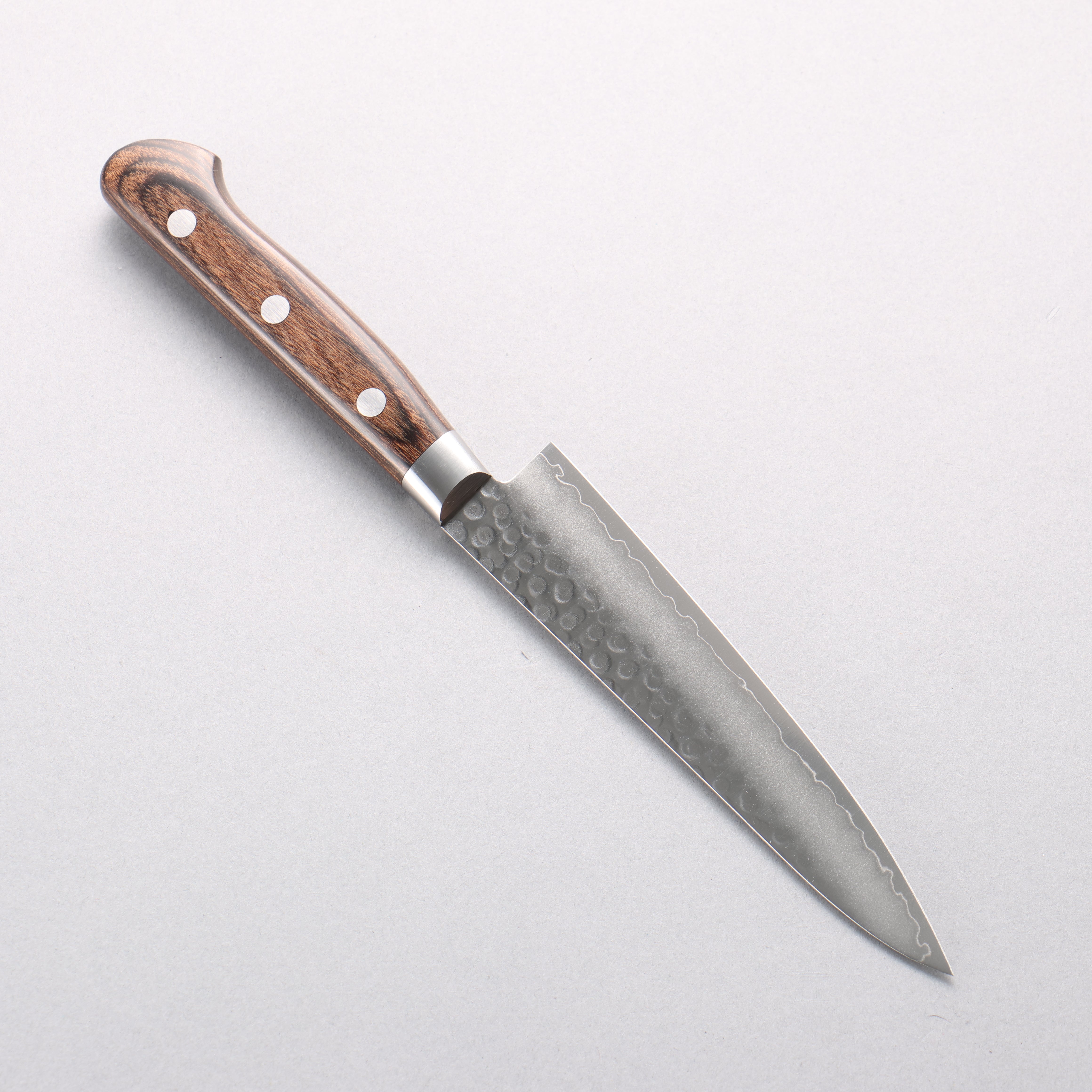 Seisuke VG10 Hammered Petty-Utility 135mm Zebrawood Handle - Seisuke Knife