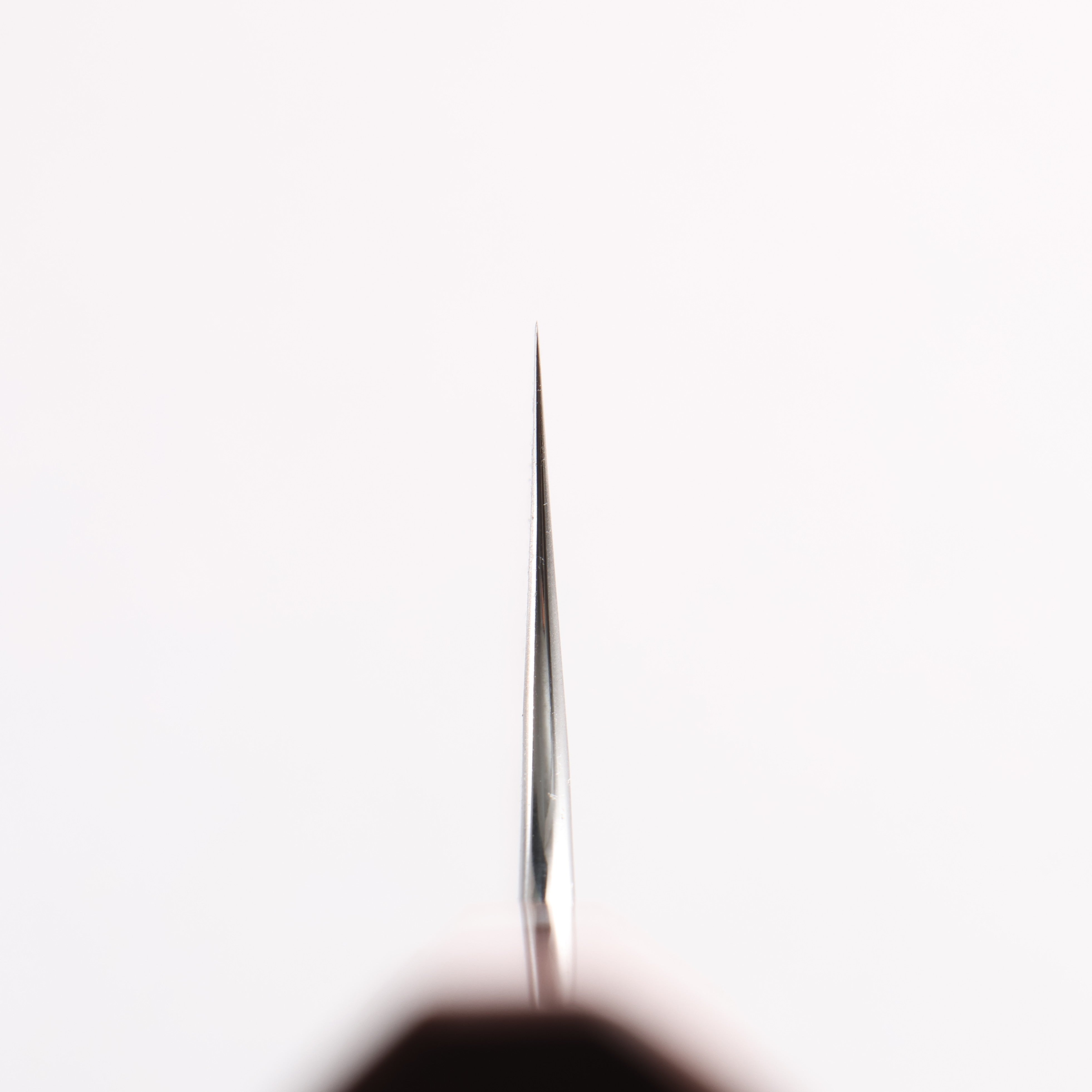 Yoshimi Kato Blue Super Nashiji V-Hammered Kiritsuke Gyuto 210mm Rosewood & White Turquoise Ring Handle - Seisuke Knife