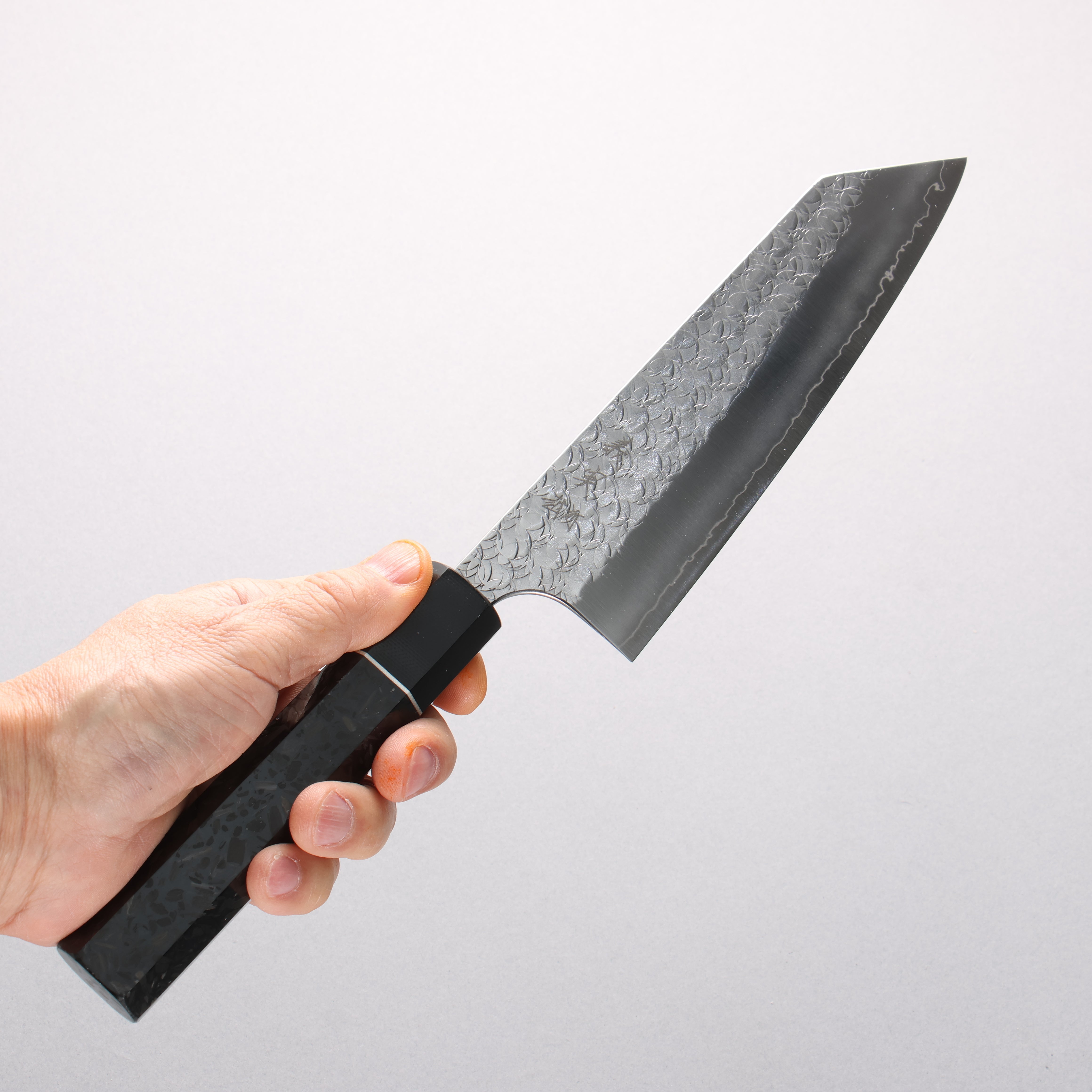 Yoshimi Kato Minamo SG2 Hammered Bunka 170mm Carbon Fiber & G10 Fiberglass Handle - Seisuke Knife