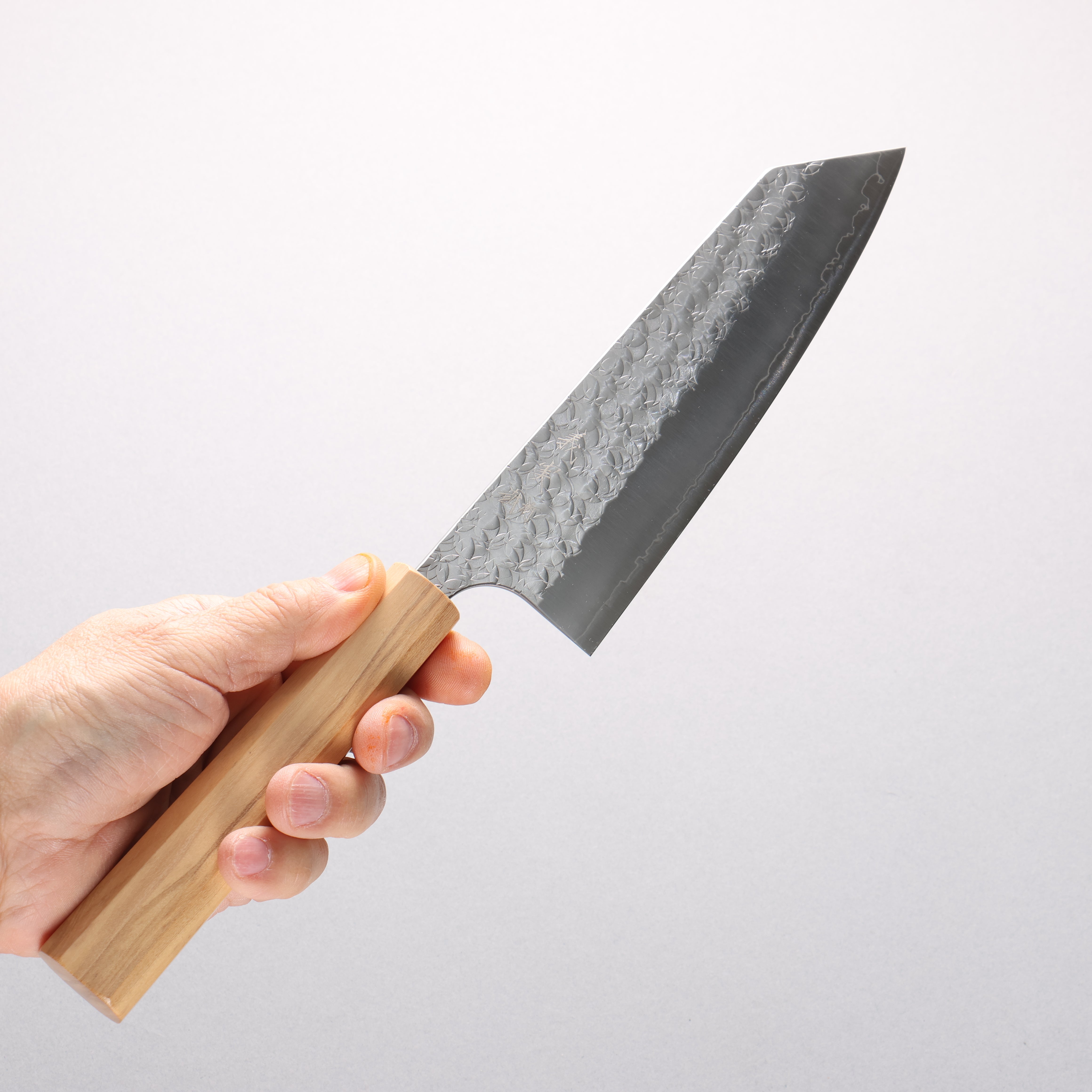 Yoshimi Kato Minamo SG2 Hammered Bunka 170mm Olive Wood Handle - Seisuke Knife