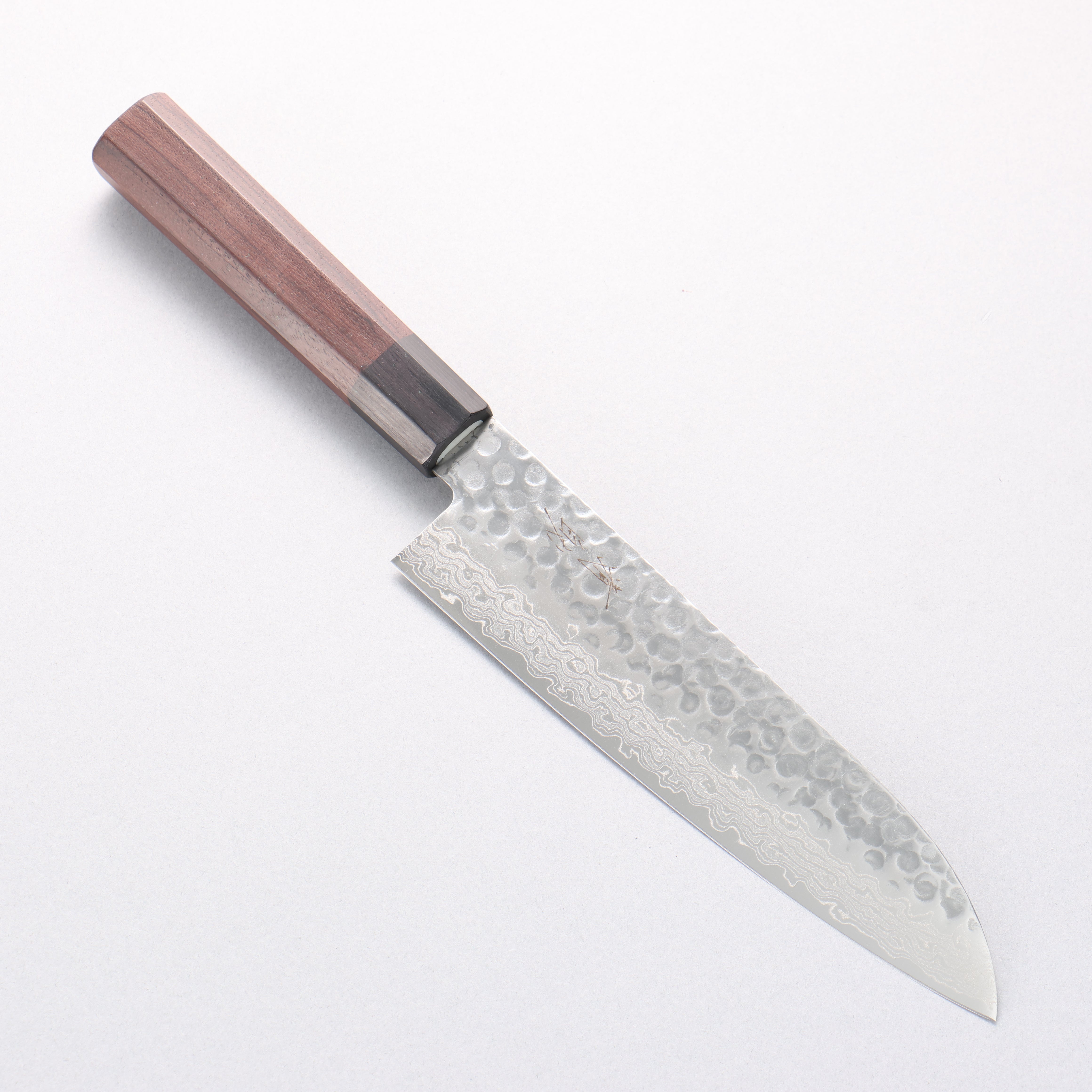 Seisuke AUS10 45 Layer Damascus Santoku 180mm Shitan Handle - Seisuke Knife
