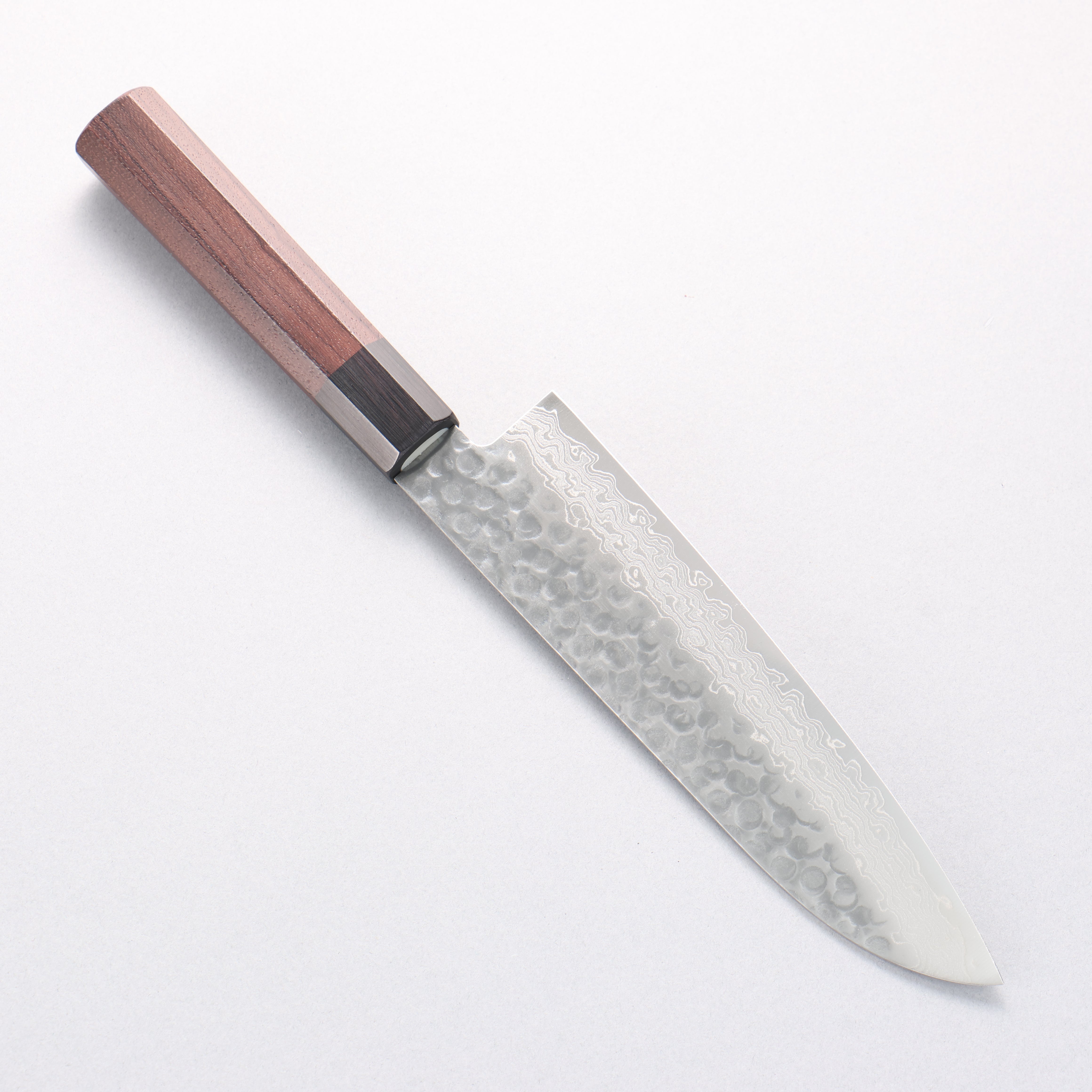 Seisuke AUS10 45 Layer Damascus Santoku 180mm Shitan Handle - Seisuke Knife